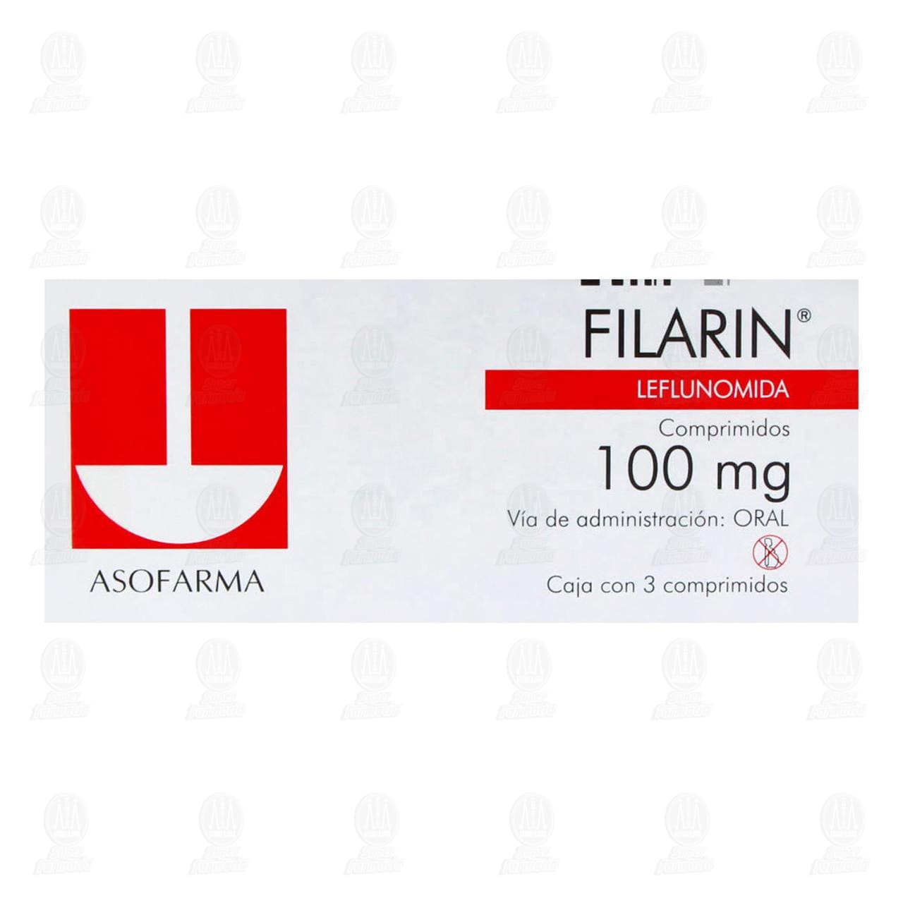 Filarin 100 mg, 3 Comprimidos. image number 1