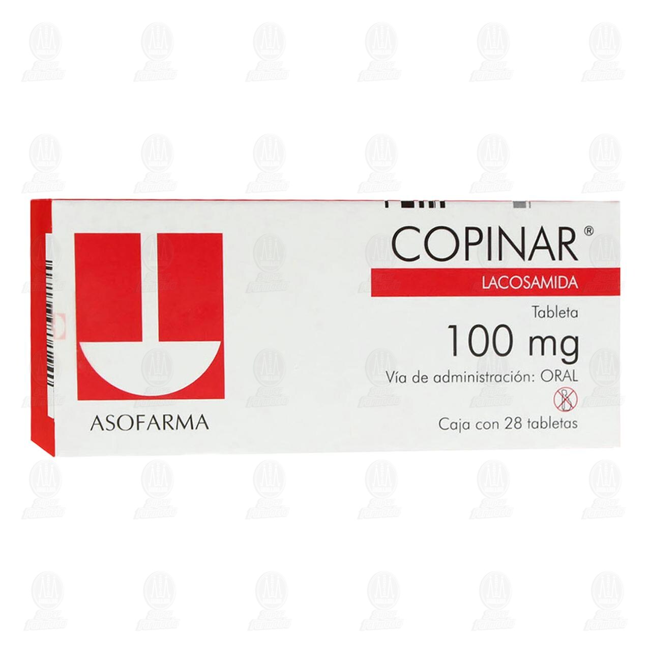 Copinar 100 mg, 28 Tabletas. image number 0