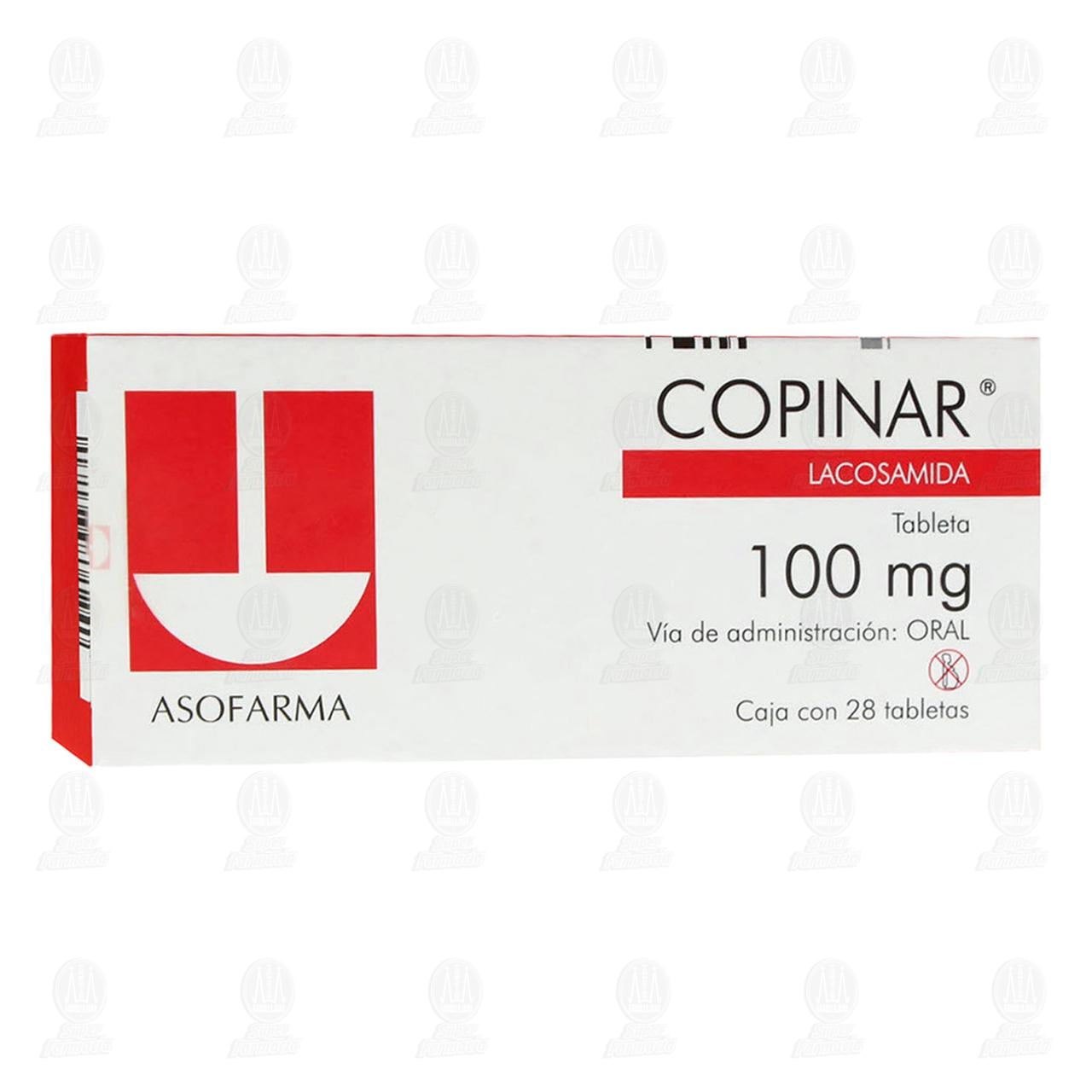 Copinar 100 mg, 28 Tabletas. image number 0