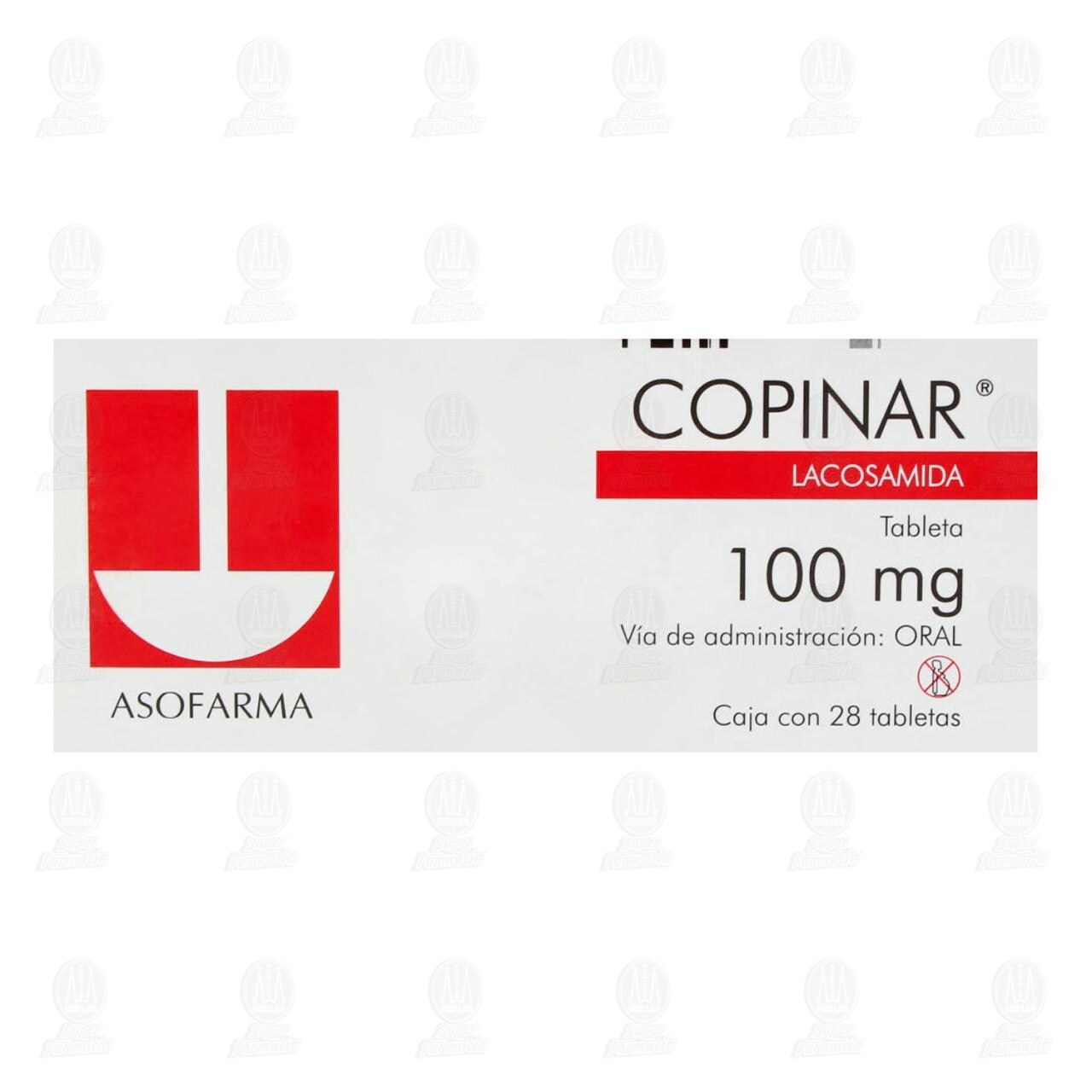 Copinar 100 mg, 28 Tabletas. image number 1