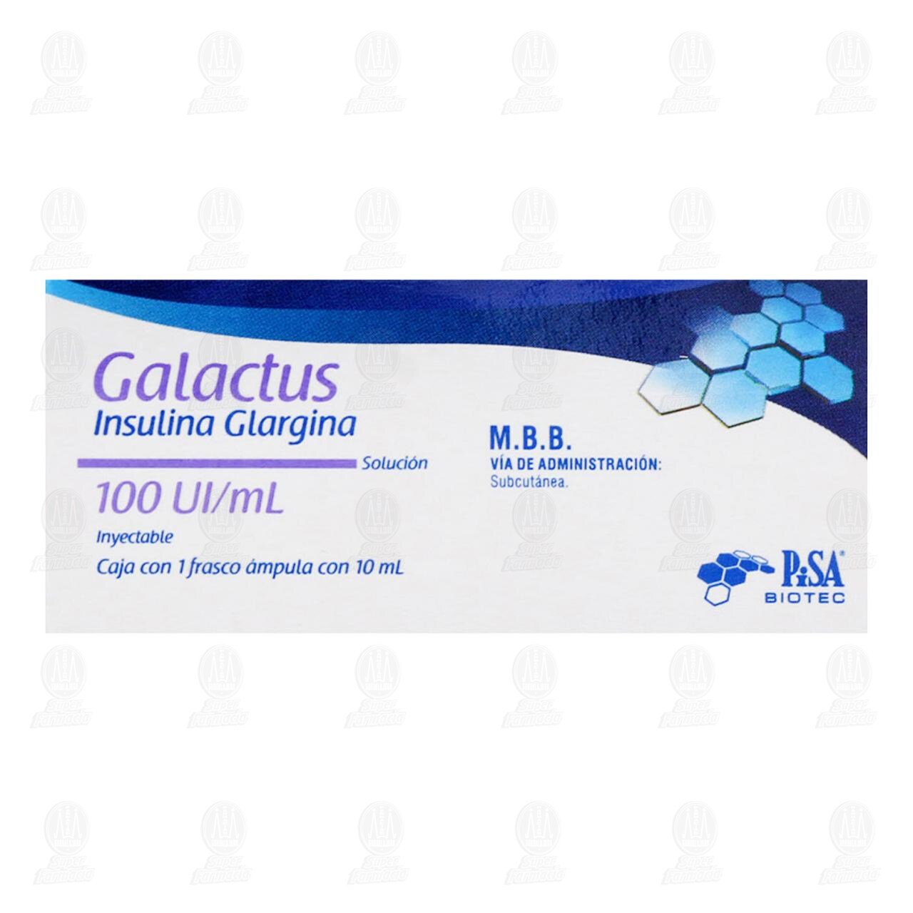 Galactus 100UI/ml Soluci&oacute;n Inyectable &Aacute;mpula, 10 ml. image number 1
