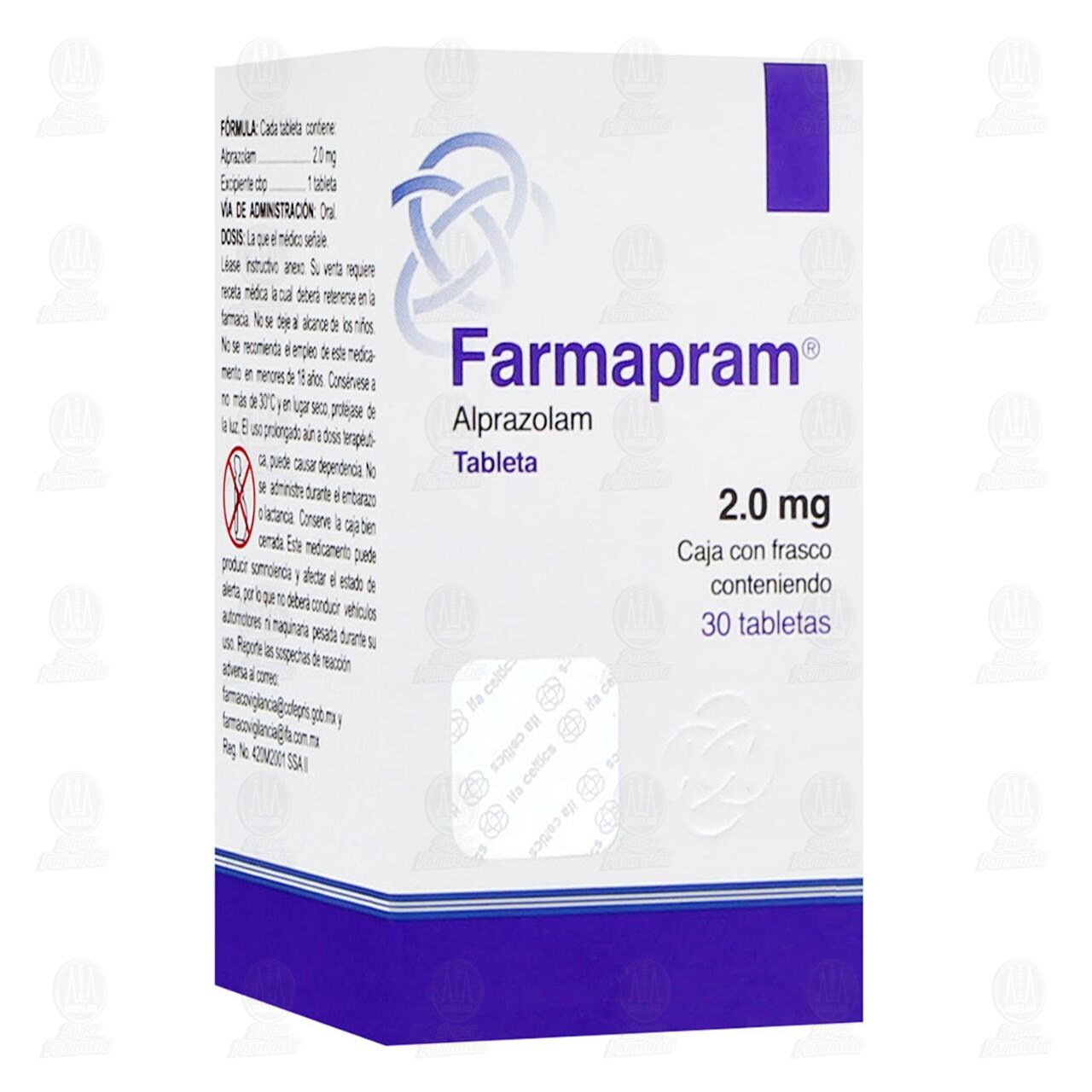 Farmapram 2.0 mg, 30 Tabletas.