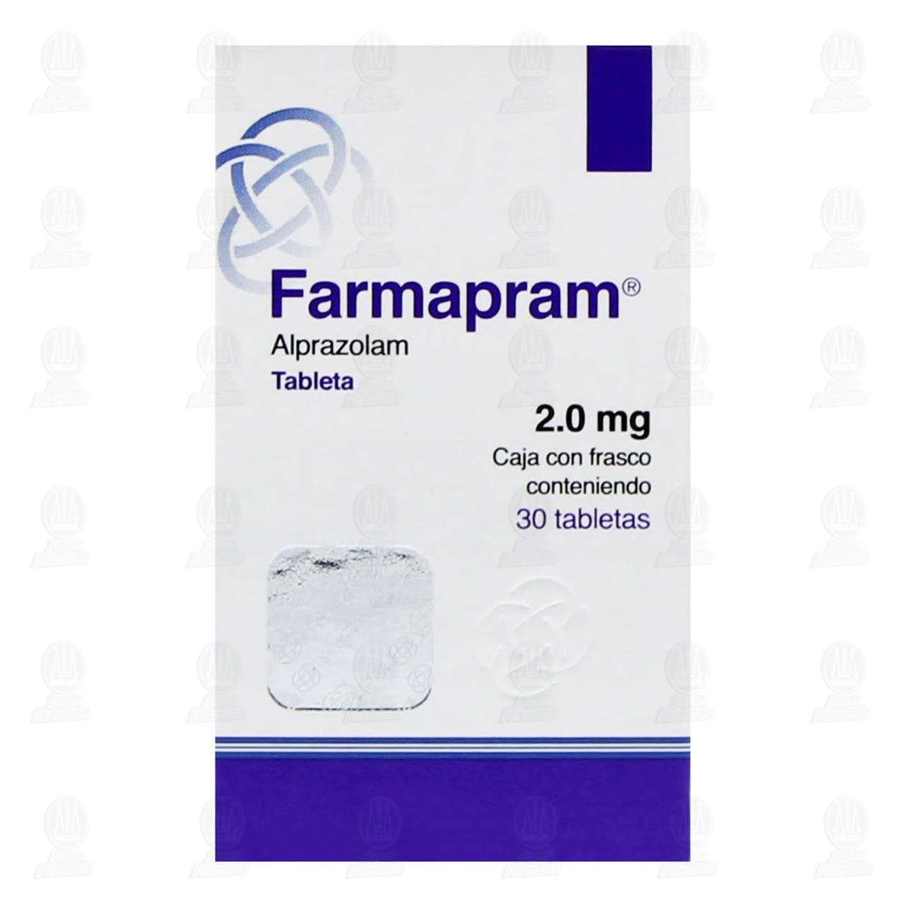 Farmapram 2.0 mg, 30 Tabletas. image number 1