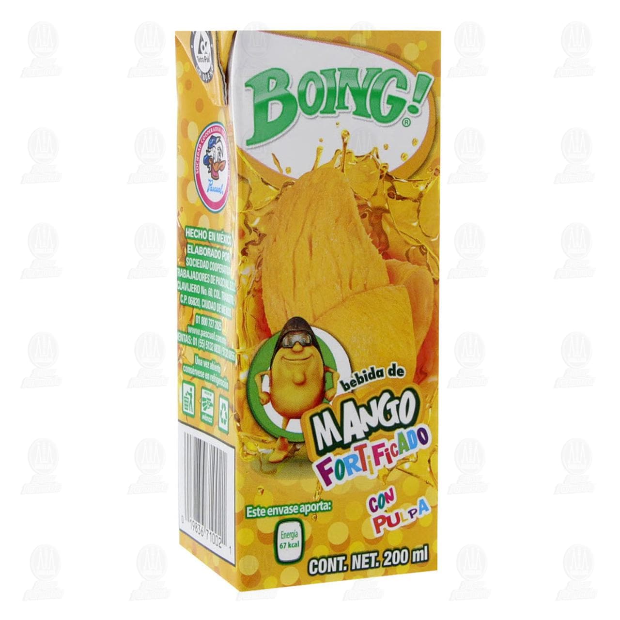 Imagen para Bebida Boing de mango fortificado con pulpa. Envase con 200 mililitros.