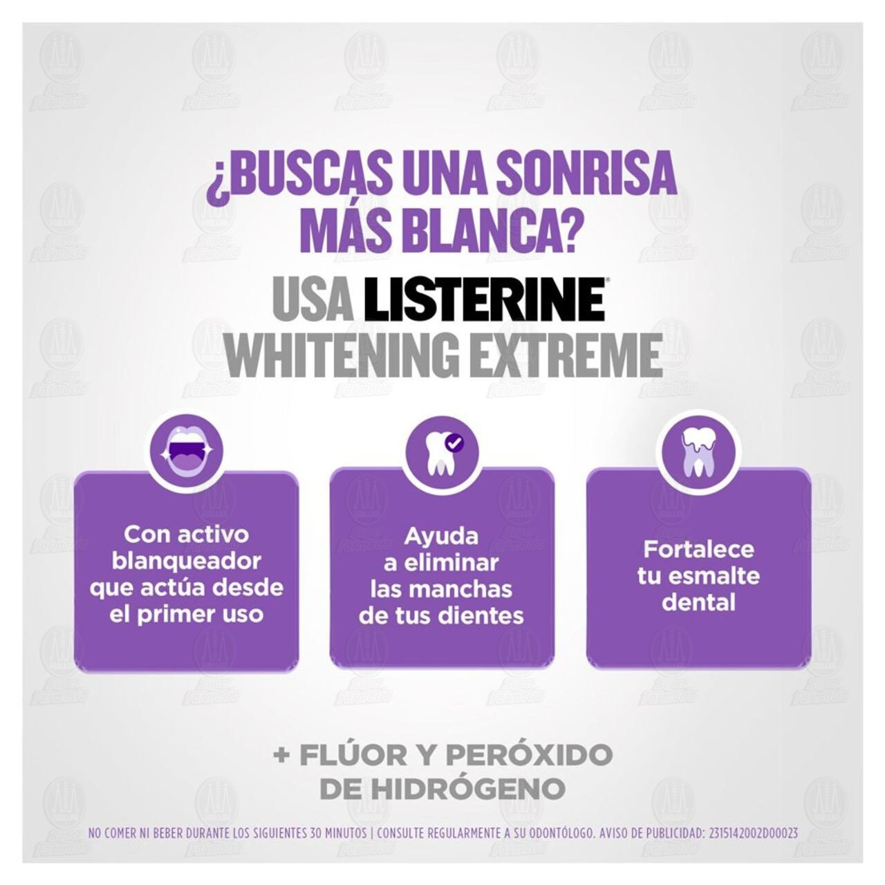 Enjuague Bucal Listerine Whitening Extreme Frescura Suave, 473 ml. image number 3
