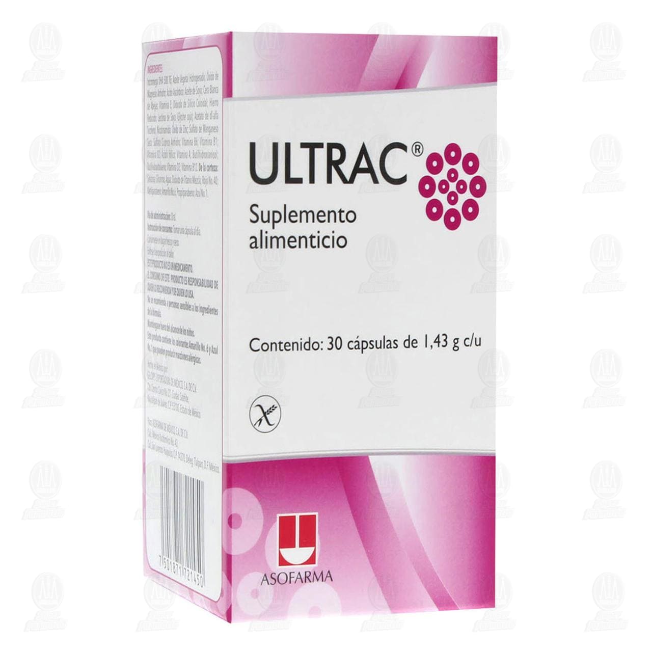 Ultrac 1.43 gr, 30 C&aacute;psulas. image number 0