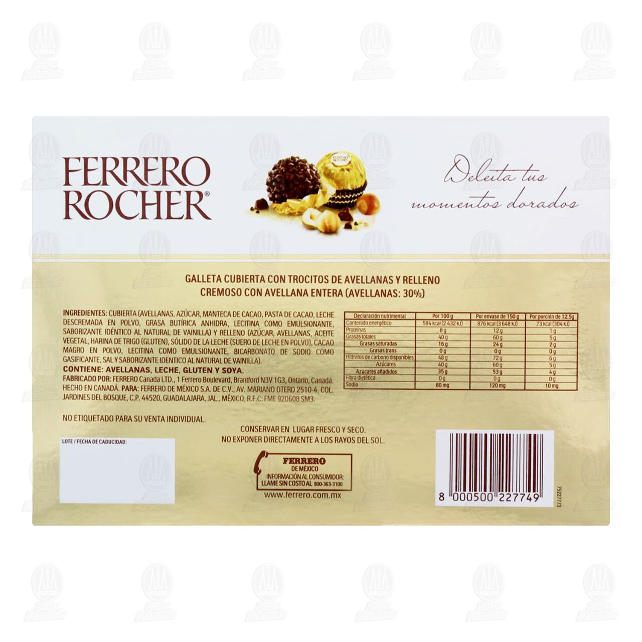 Descubrir 46+ imagen chocolates ferrero rocher farmacia guadalajara