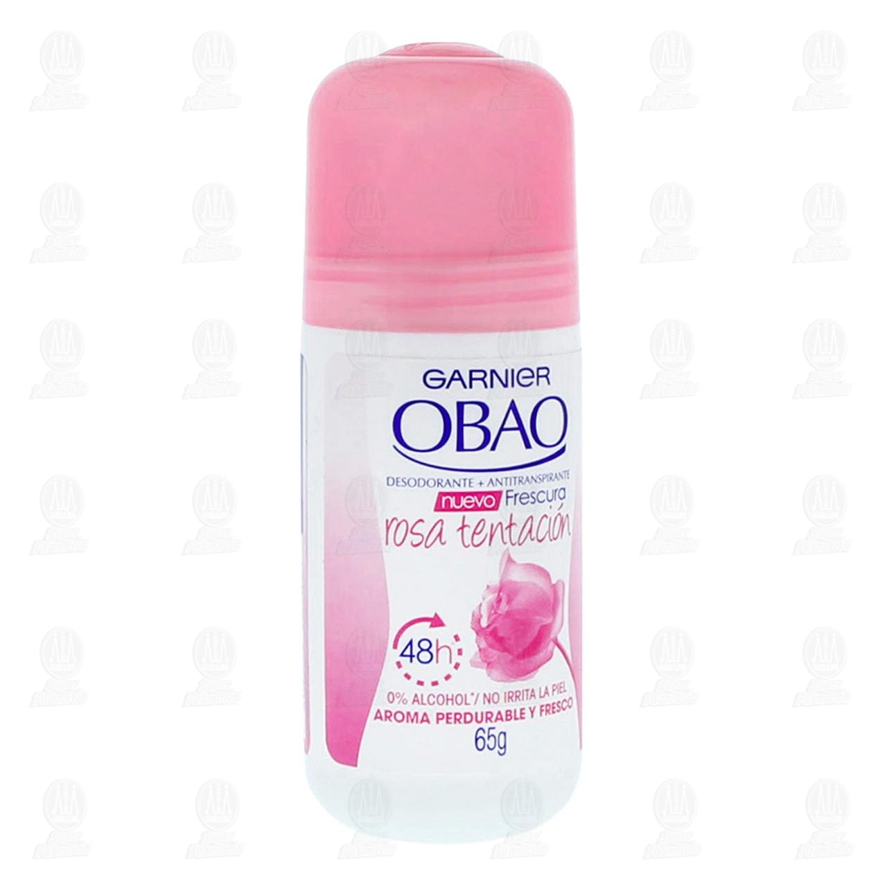 Imagen para Desodorante y antitranspirante Garnier Obao frescura rosa tentación en roll-on para mujer, no irrita la piel, aroma perdurable y fresco por hasta 48 horas. Envase con 65 gramos.