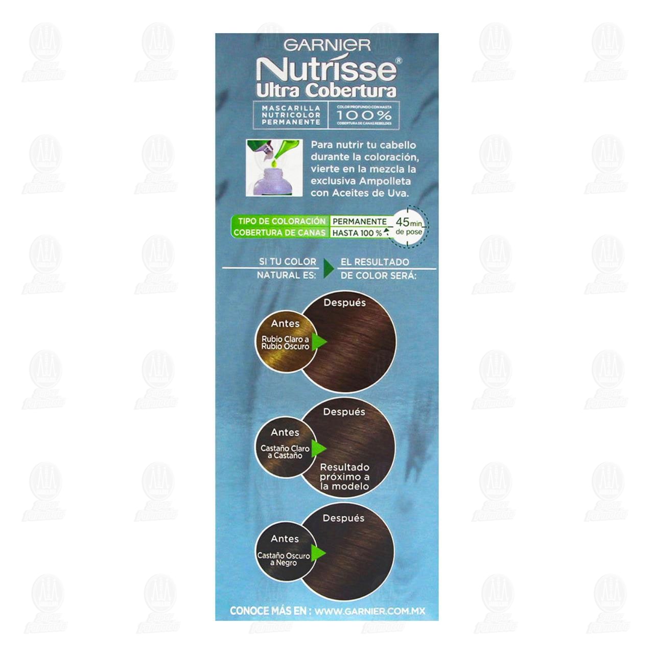 Tinte Garnier Nutrisse Ultra Cobertura Color Casta&ntilde;o Profundo (40), 1 pz. image number 2