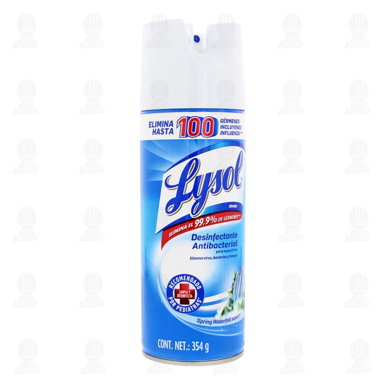 Lysol Aerosol Desinfectante Antibacterial para Superficies Spring  Waterfall, 354 gr.