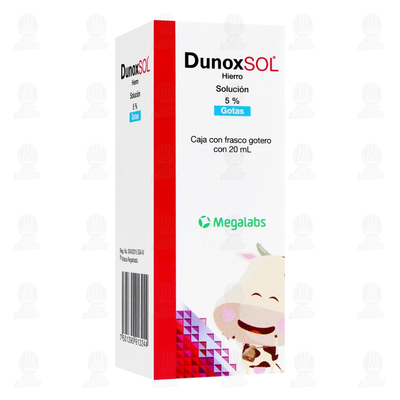 Dunoxsol 5% Soluci&oacute;n Gotas, 20 ml. image number 0