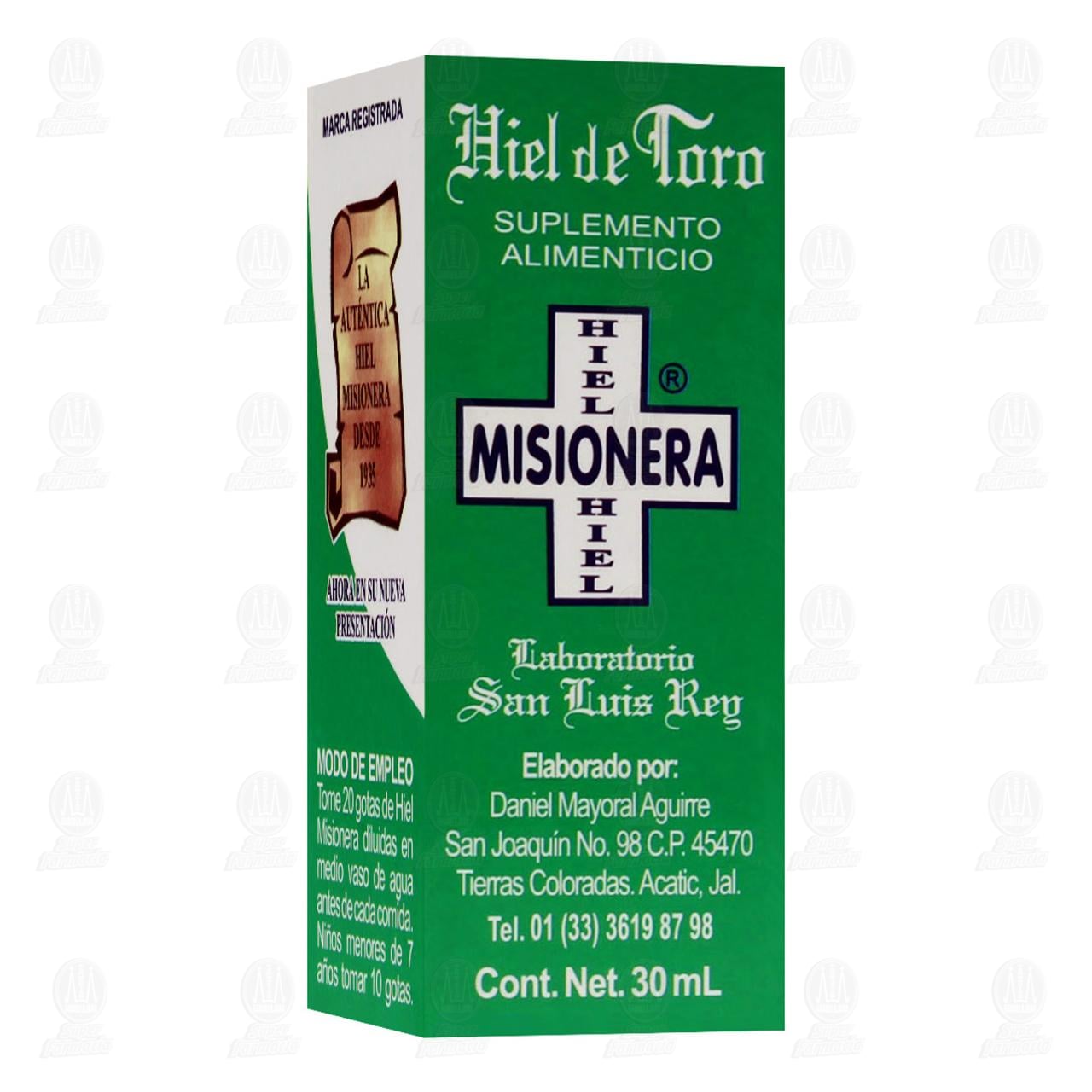 Hiel de Toro Misionera, 30 ml. image number 0