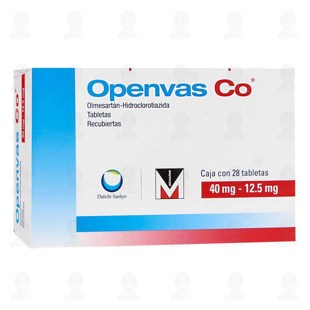 Openvas Co 40mg/12.5mg, 28 Tabletas. image number 0