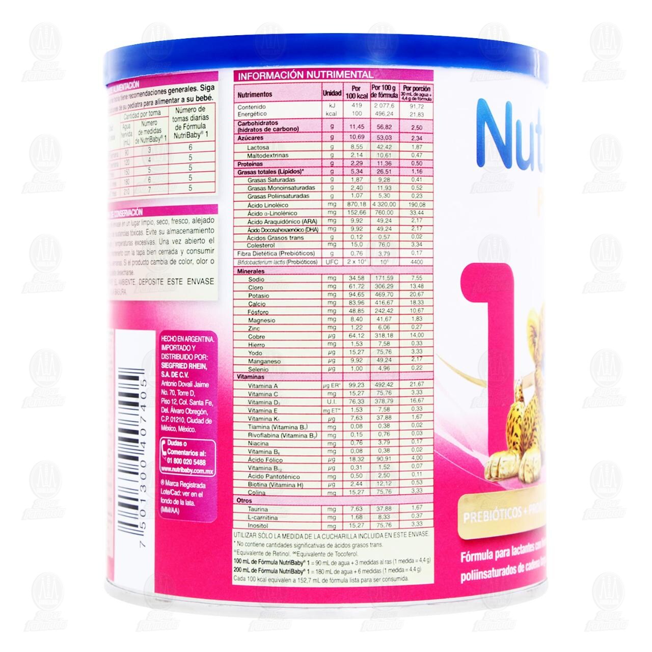 Fórmula Infantil NutriBaby Premium 1 en Polvo (Edad 0-6 Meses), 400 gr. image number 2