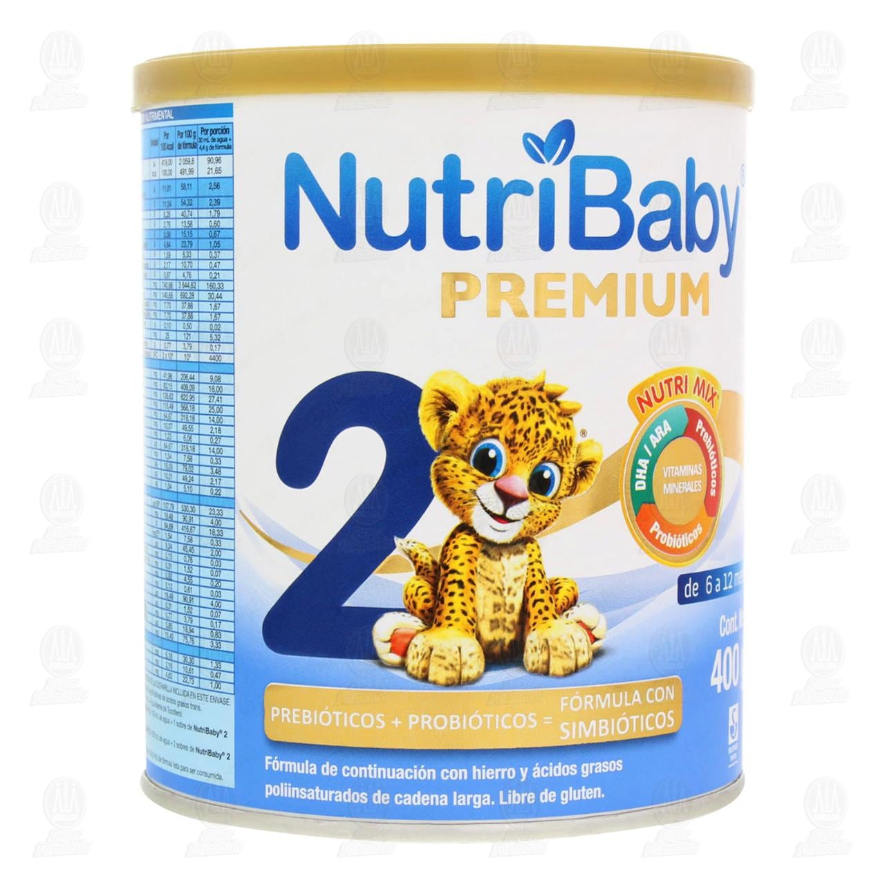 F&oacute;rmula Infantil NutriBaby Premium 2 en Polvo (Edad 6-12 Meses), 400 gr. image number 0
