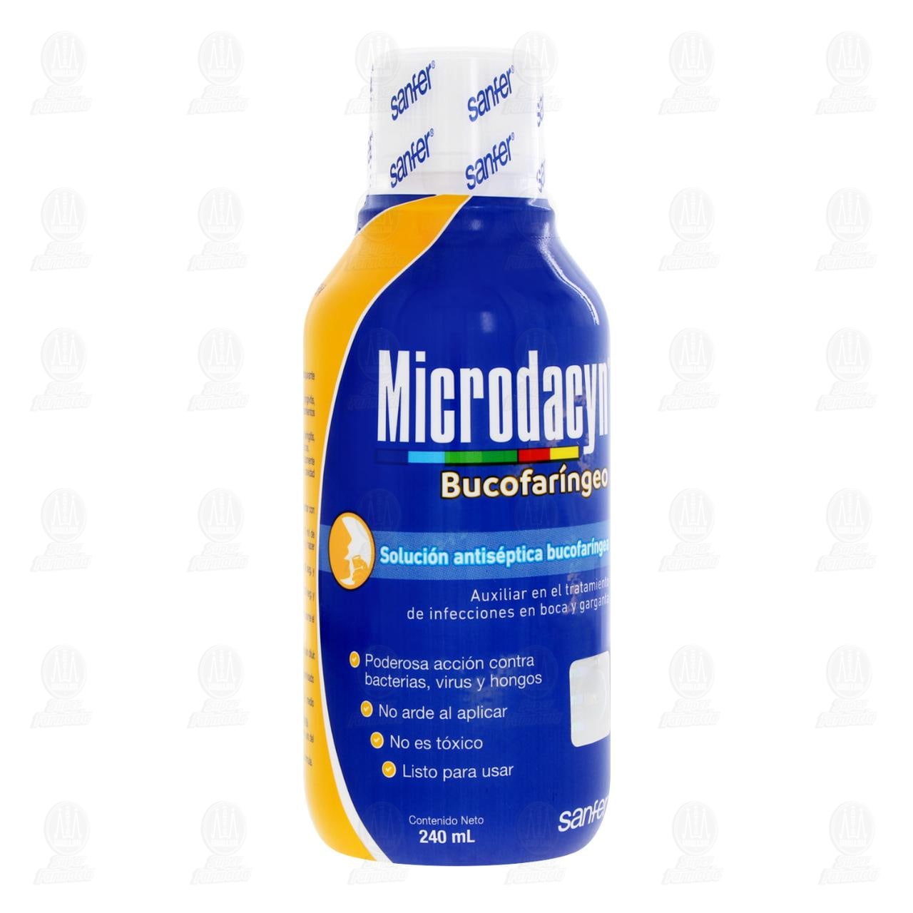 Microdacyn Bucofar&iacute;ngeo Soluci&oacute;n Antis&eacute;ptica Bucofar&iacute;ngea, 240 ml. image number 0