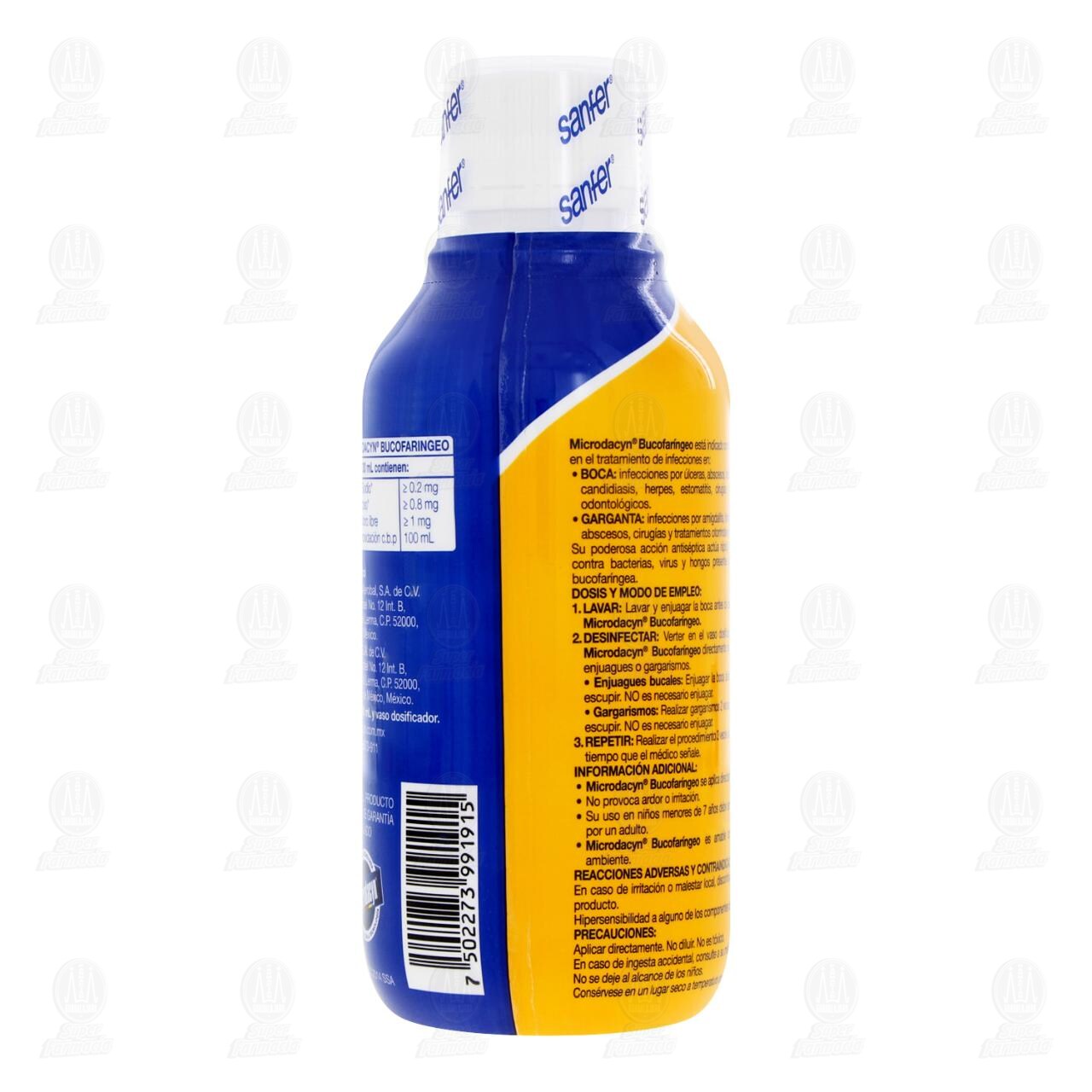 Microdacyn Bucofar&iacute;ngeo Soluci&oacute;n Antis&eacute;ptica Bucofar&iacute;ngea, 240 ml. image number 2