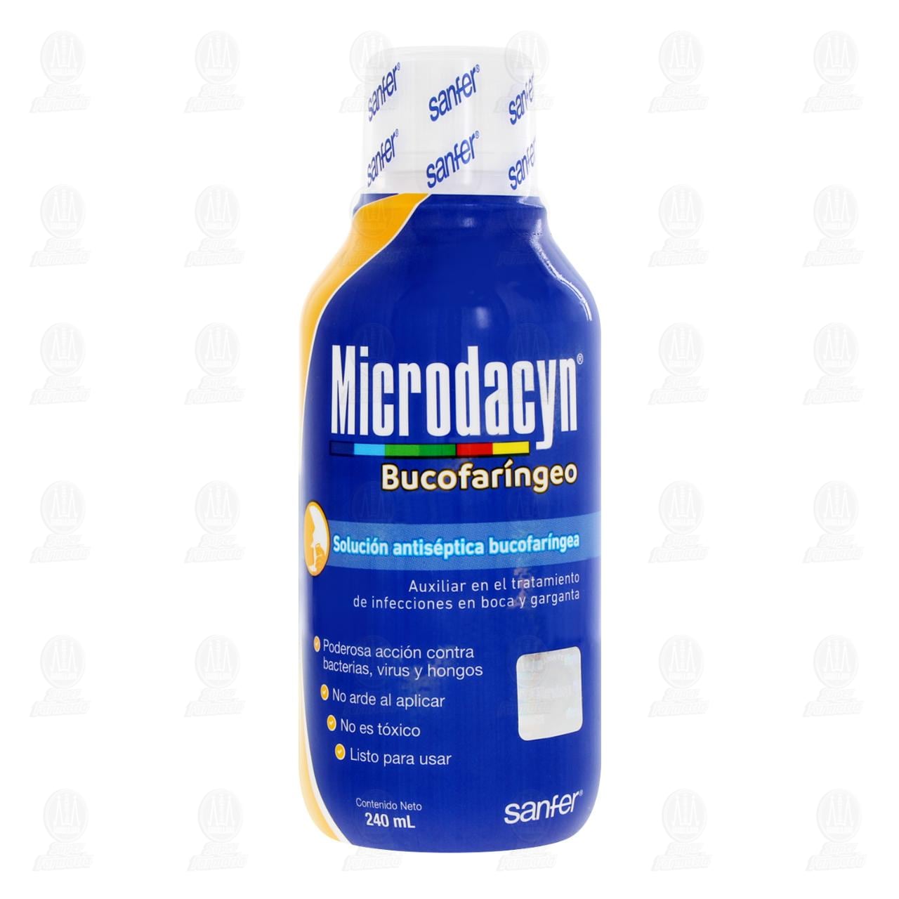Microdacyn Bucofar&iacute;ngeo Soluci&oacute;n Antis&eacute;ptica Bucofar&iacute;ngea, 240 ml. image number 1