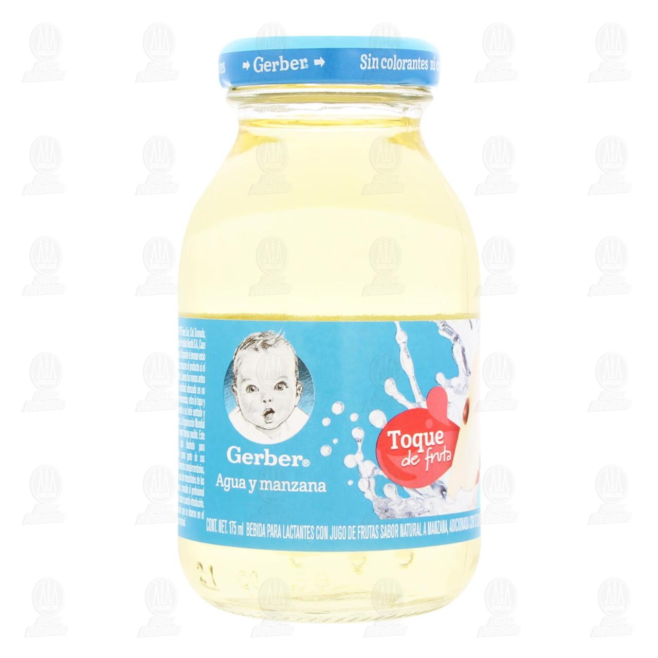 Bebida Hidratante Gerber Toque de Fruta Etapa 2 Manzana, 175 ml.