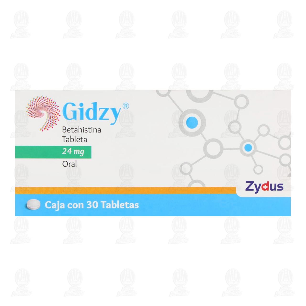 Gidzy 24 mg, 30 Tabletas. image number 1