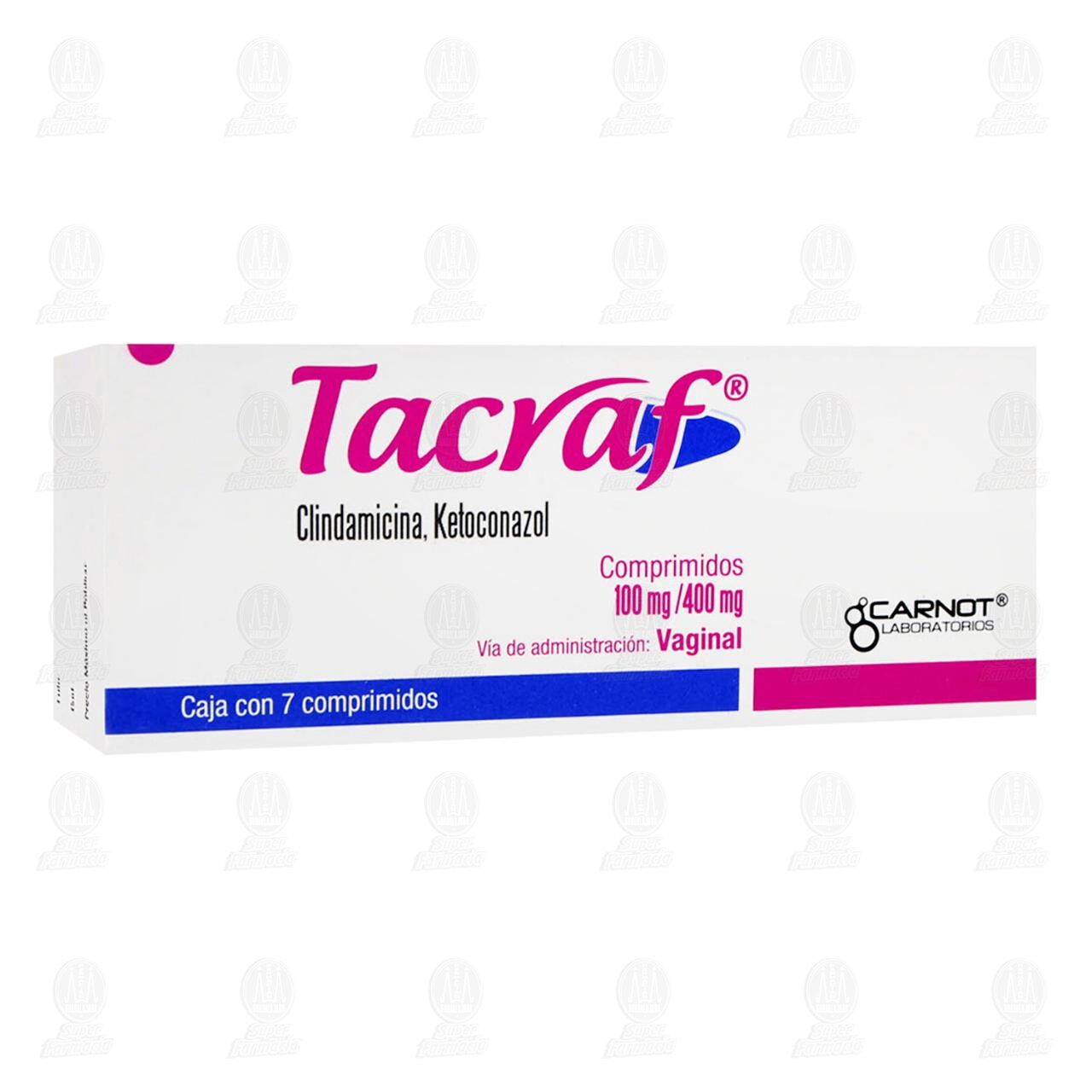 Tacraf 100mg/400mg, 7 Comprimidos.