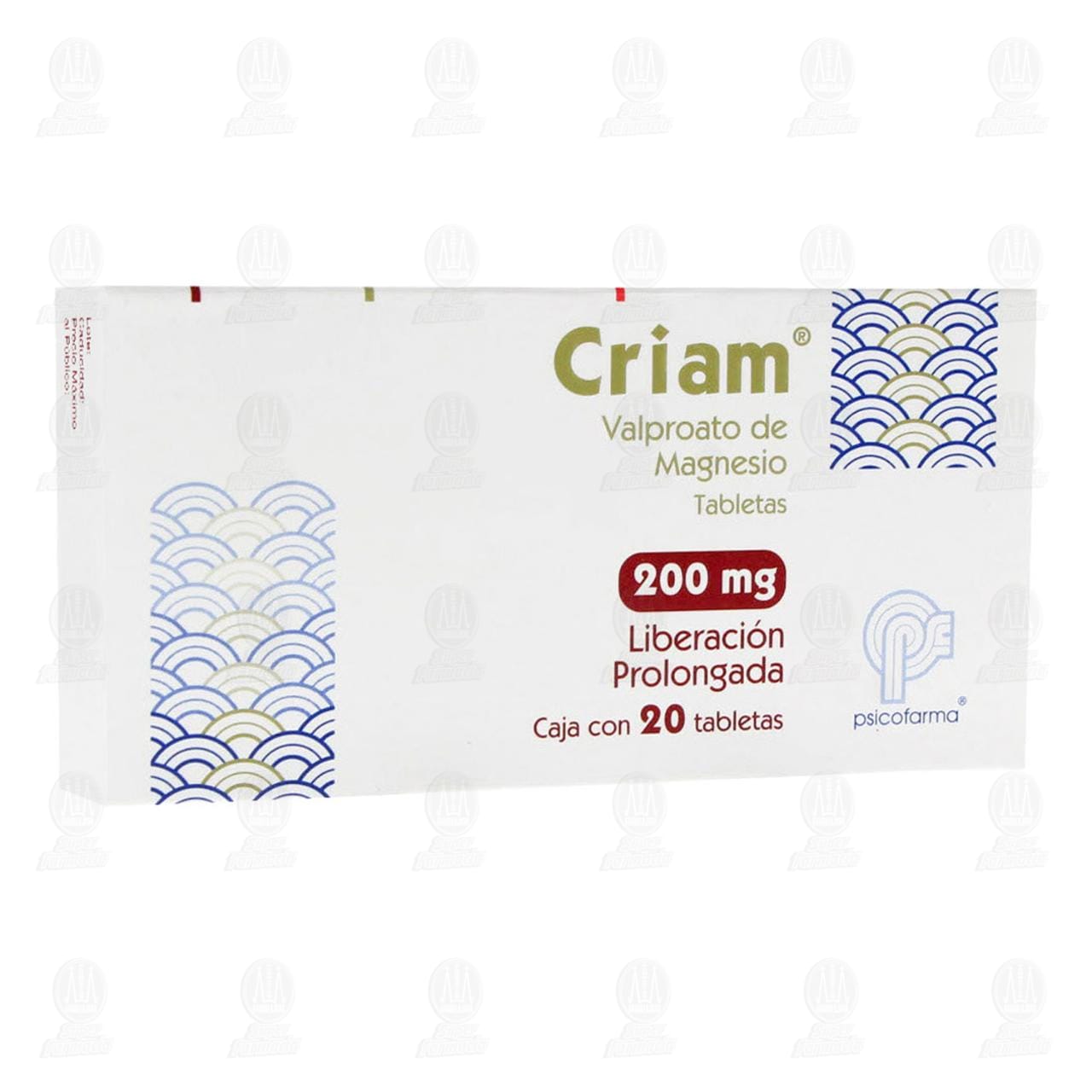 Criam 200 mg, 20 Tabletas. image number 0
