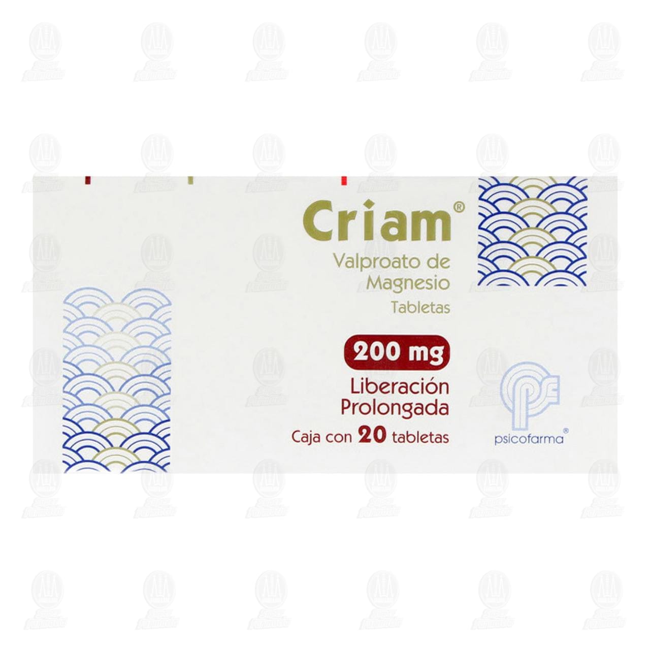Criam 200 mg, 20 Tabletas. image number 1