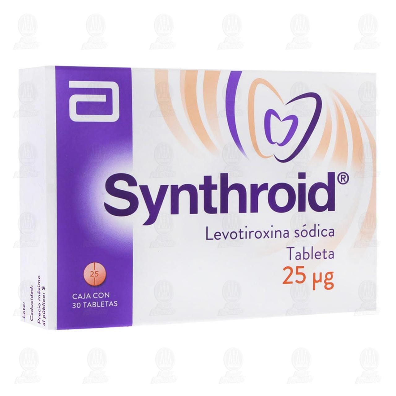 Imagen para Synthroid 25 mcg, 30 Tabletas.