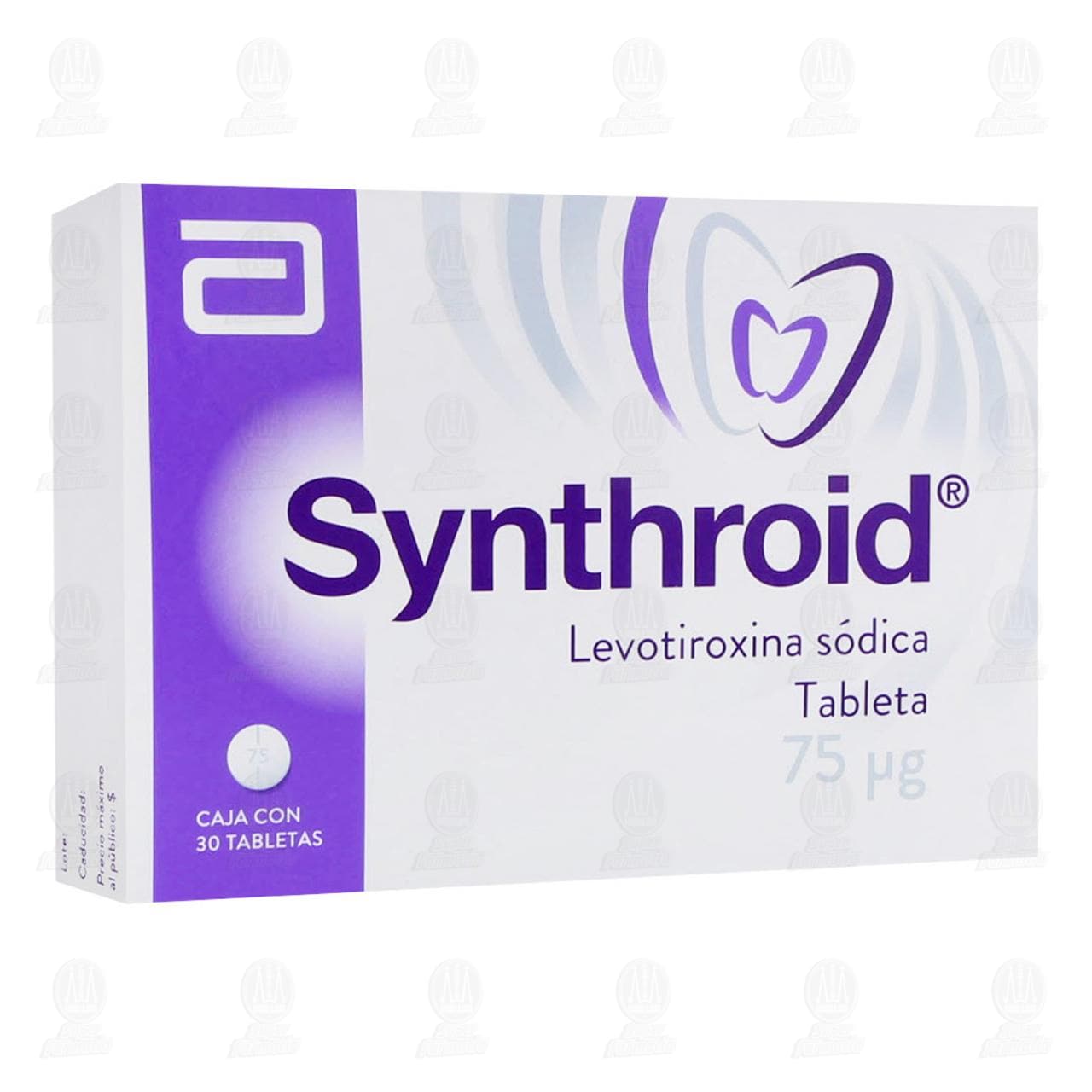 Synthroid 75 mcg, 30 Tabletas. image number 0