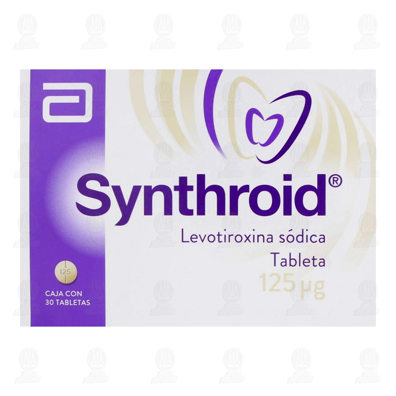 Synthroid 125 mcg, 30 Tabletas. image number 1