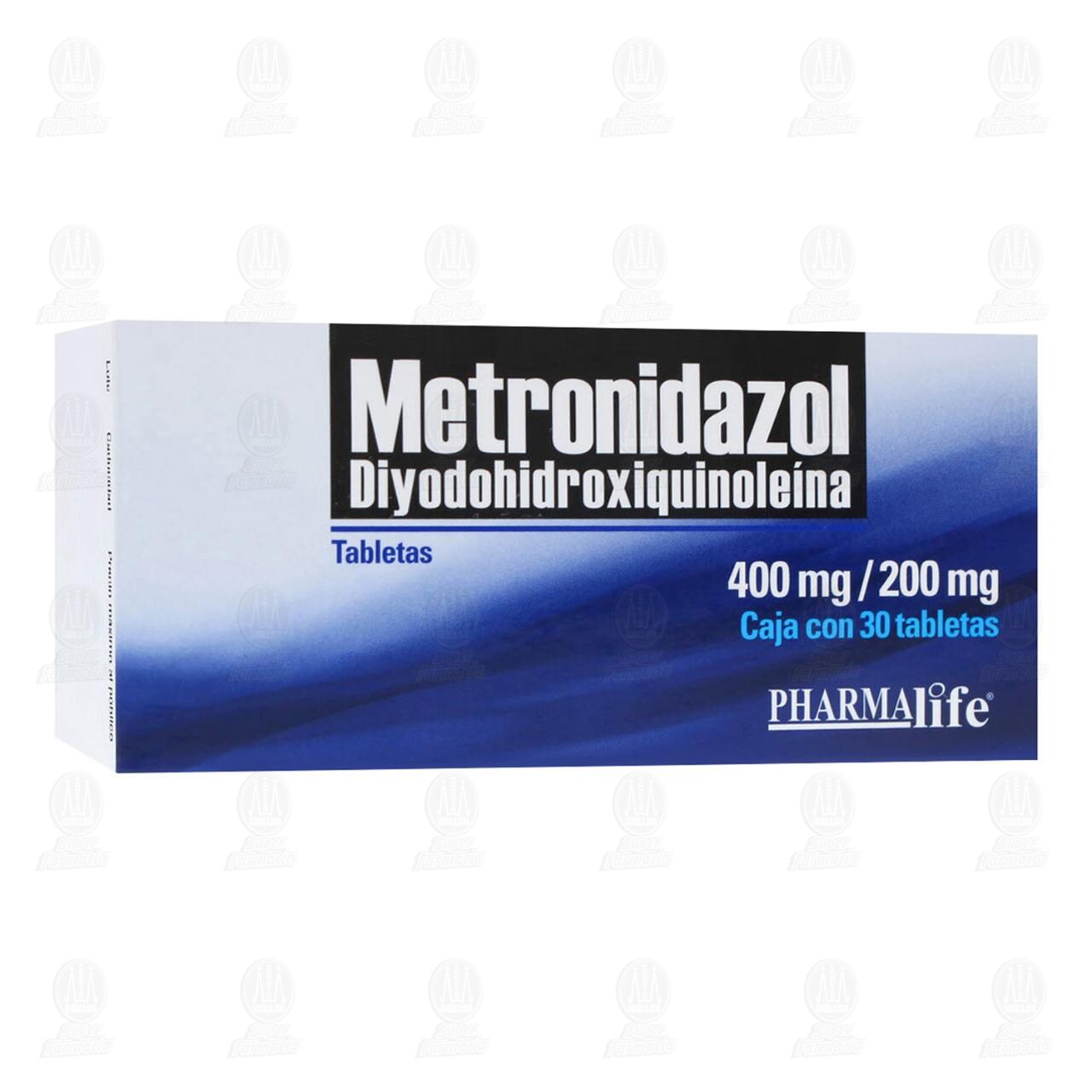 Metronidzol Diyodohidroxiquinoleína 400mg/200mg, 30 Tabletas Pharmalife. image number 0