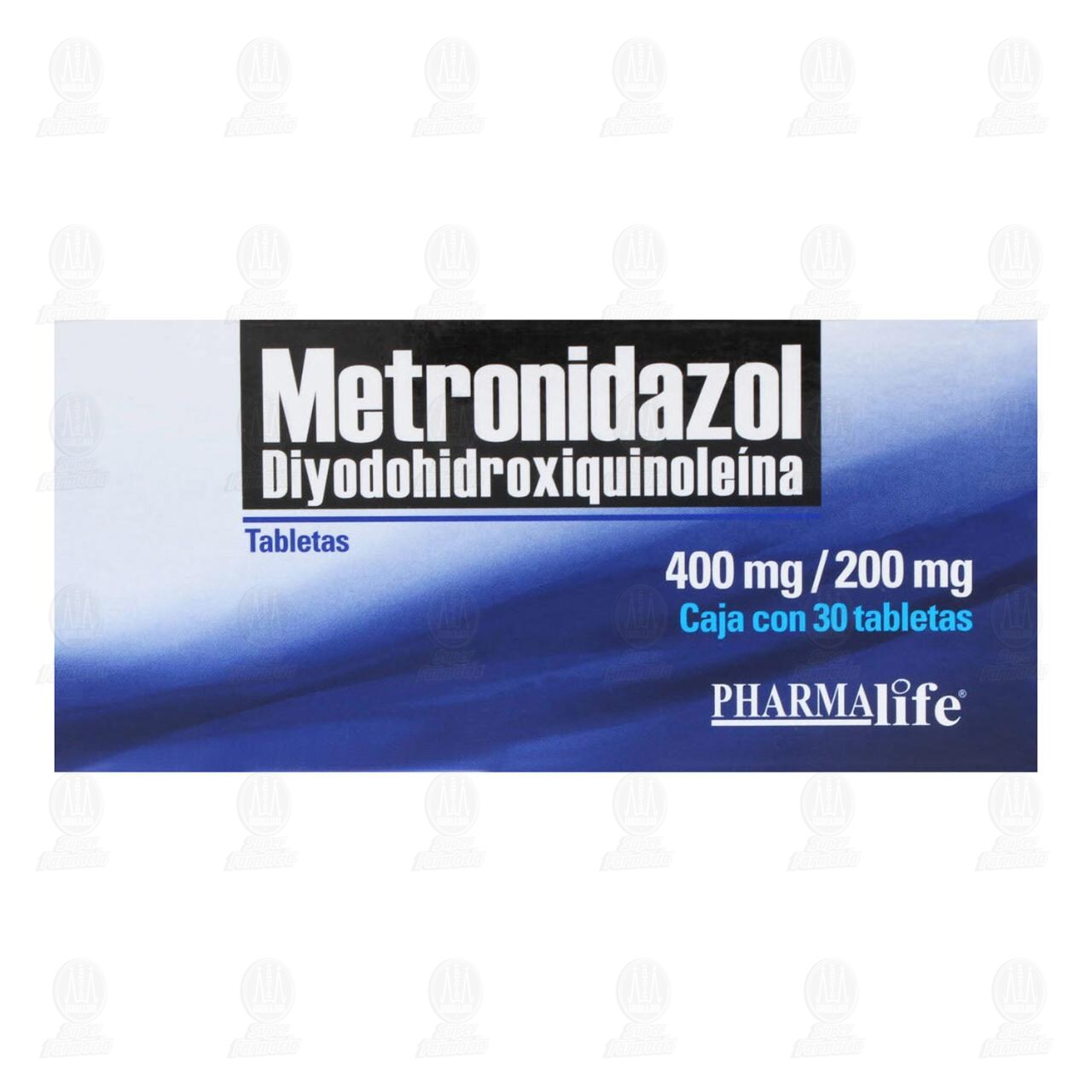Metronidzol Diyodohidroxiquinoleína 400mg/200mg, 30 Tabletas Pharmalife. image number 1