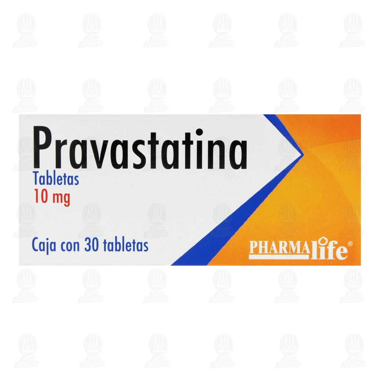 Pravastatina 10 mg, 30 Tabletas Pharmalife. image number 1