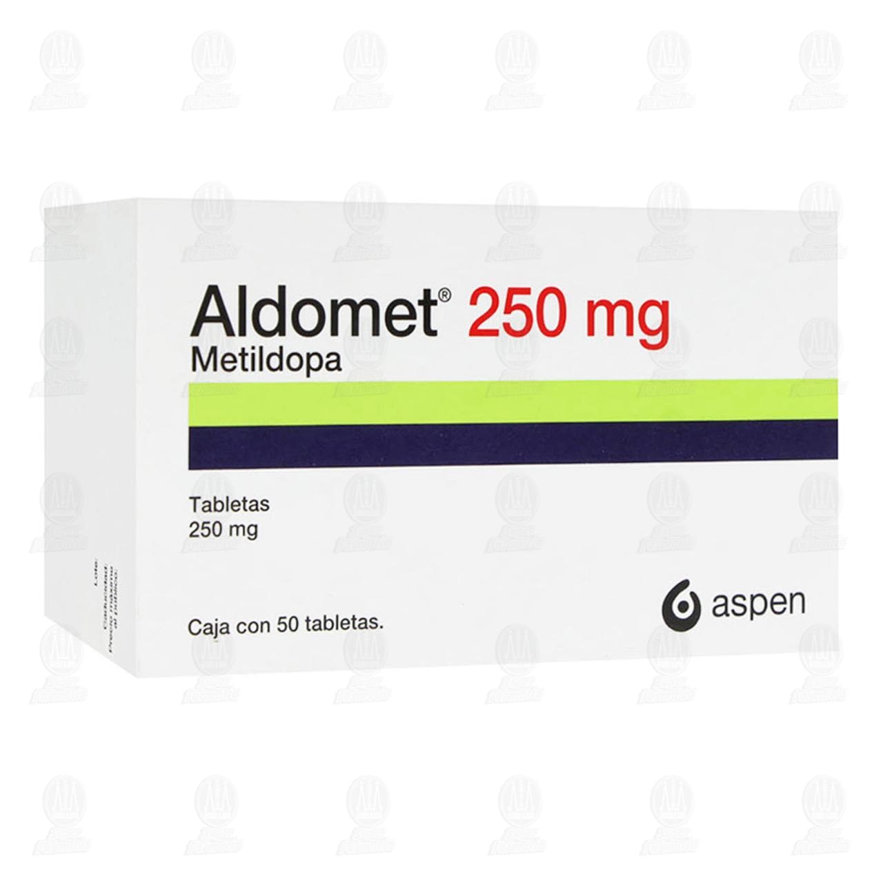Aldomet 250 mg, 50 Tabletas. image number 0