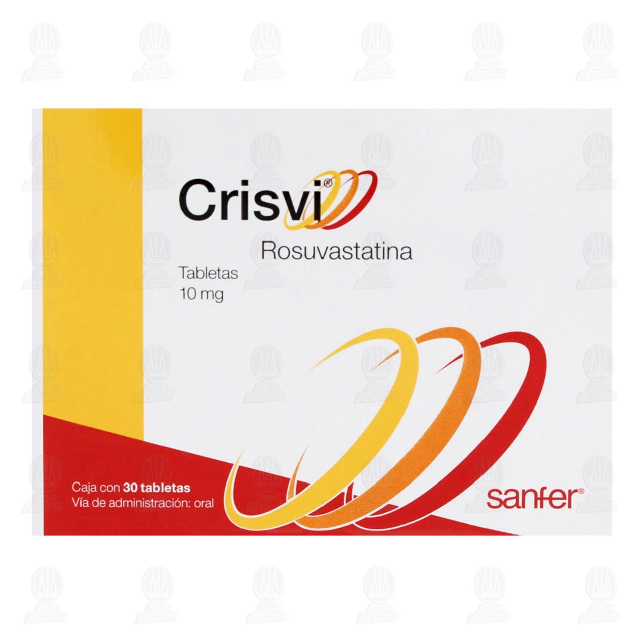 Crisvi 10 mg, 30 Tabletas. image number 1