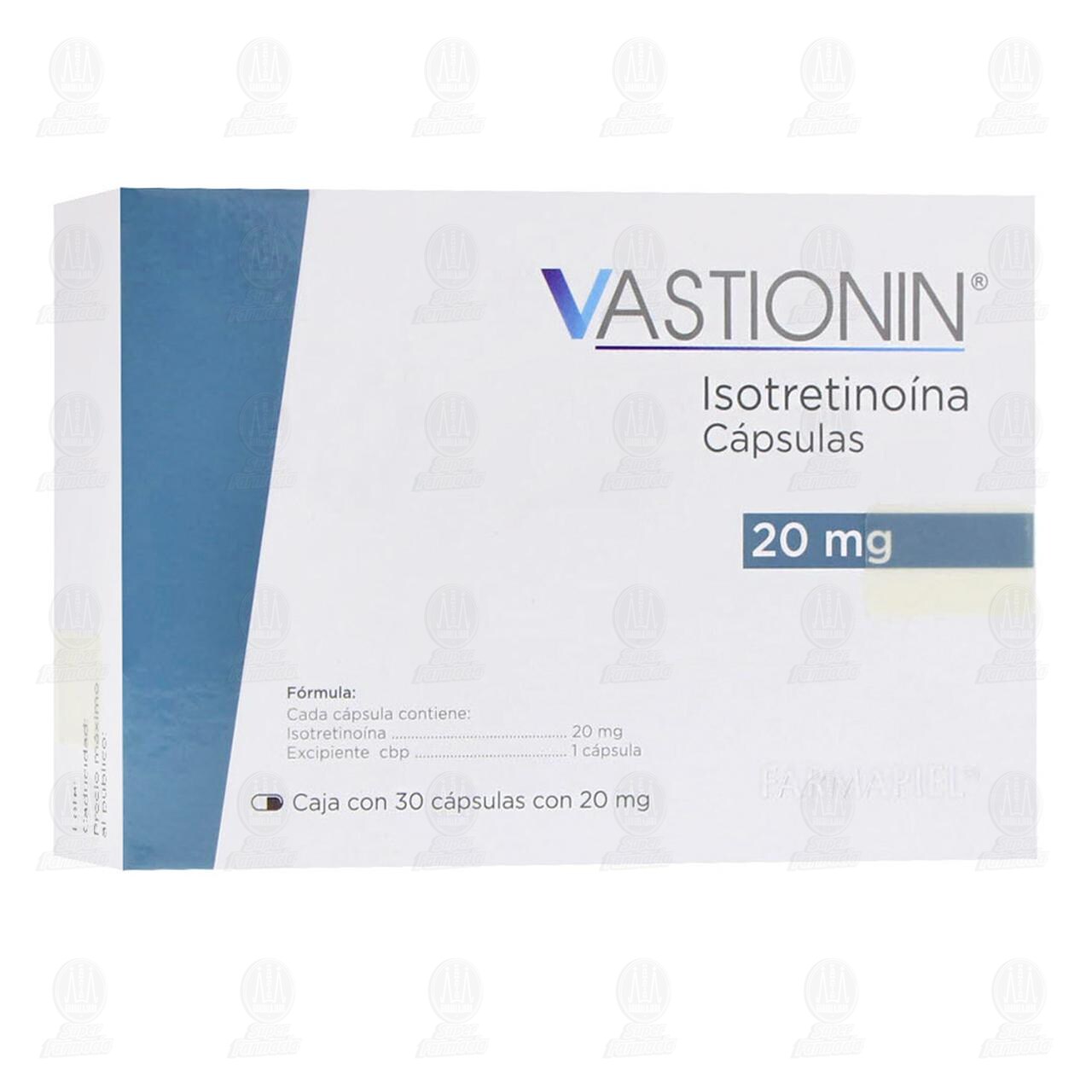 Vastionin 20mg, 30 C&aacute;psulas. image number 0