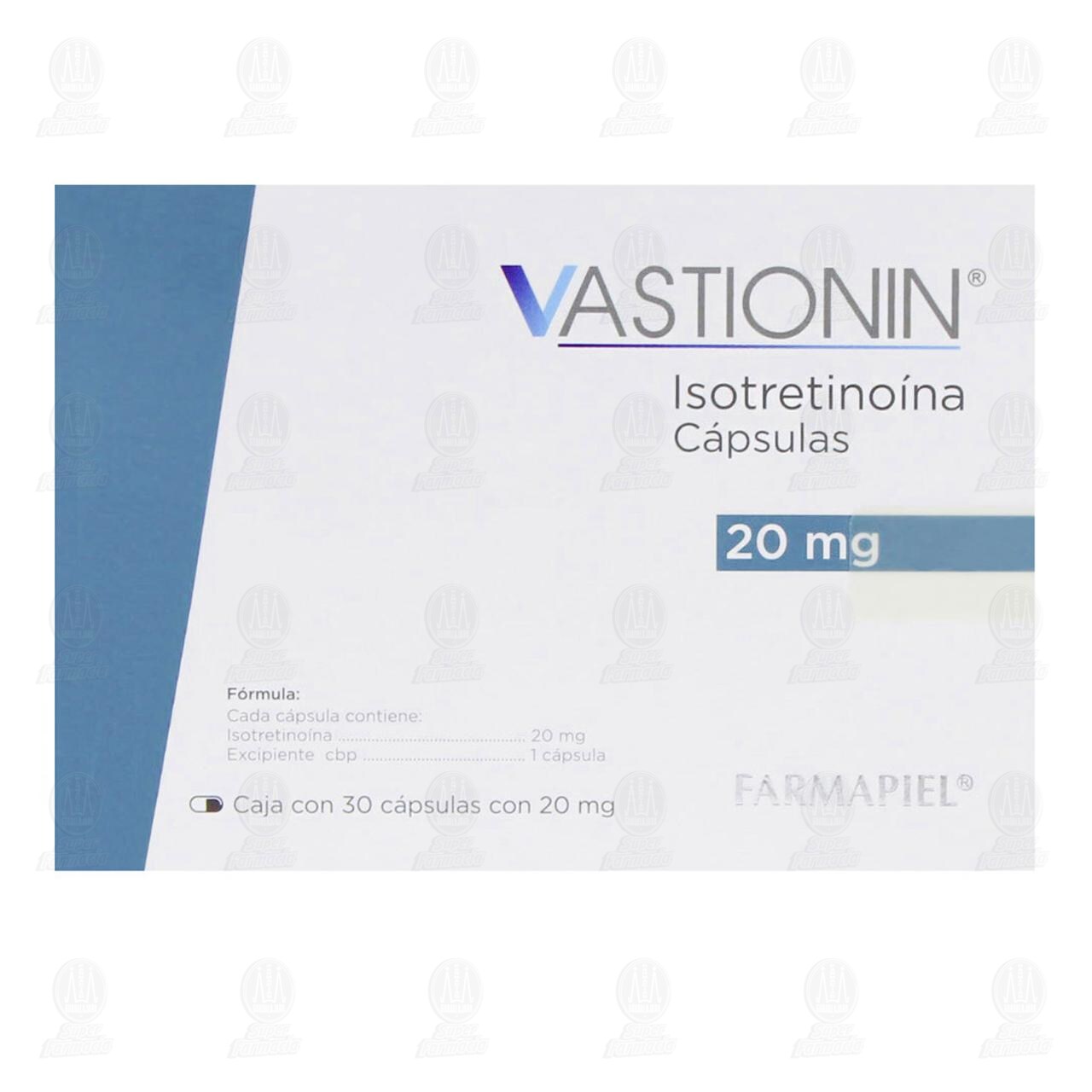 Vastionin 20mg, 30 C&aacute;psulas. image number 1