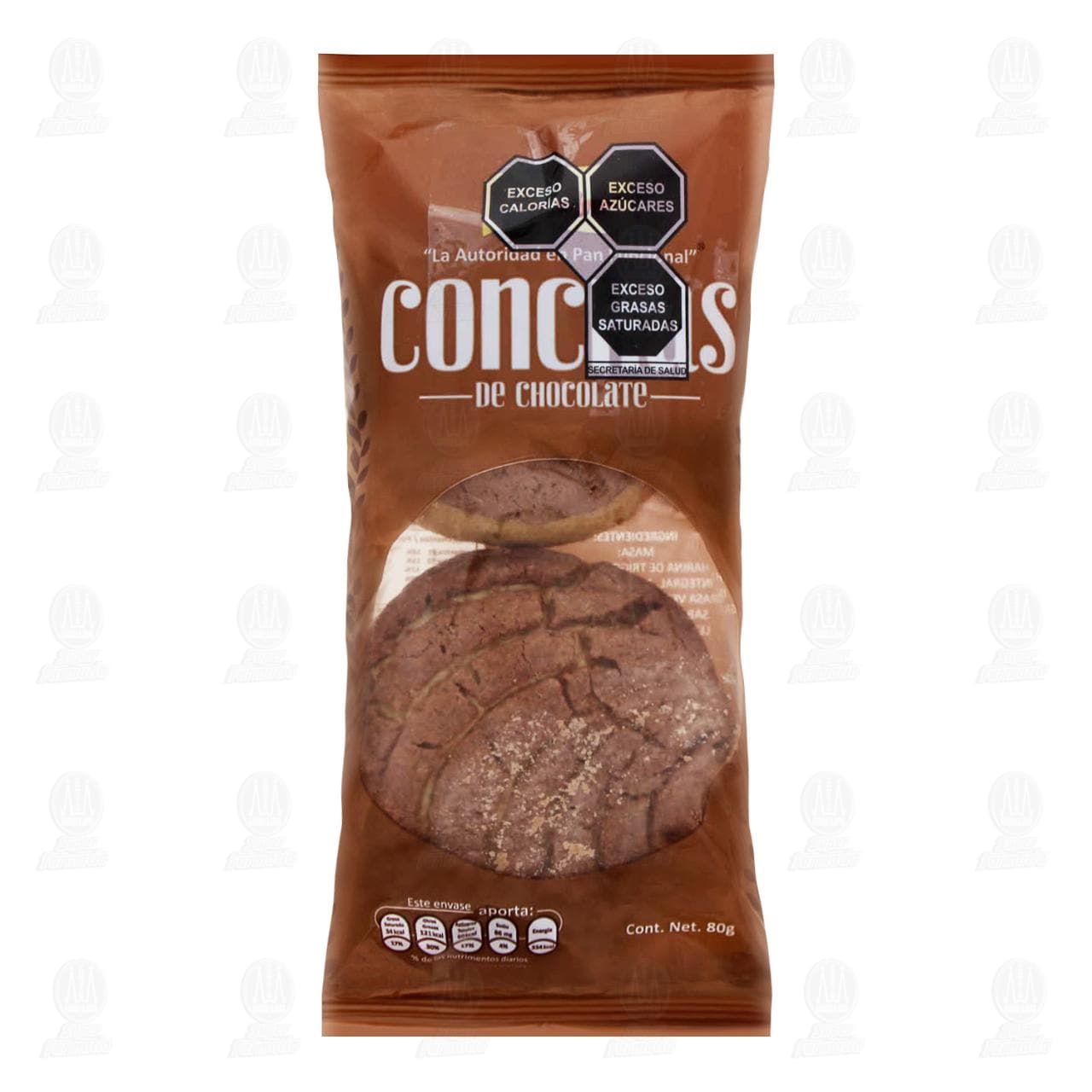 Imagen para Conchas Alta Fibra de Chocolate, 80 gr.