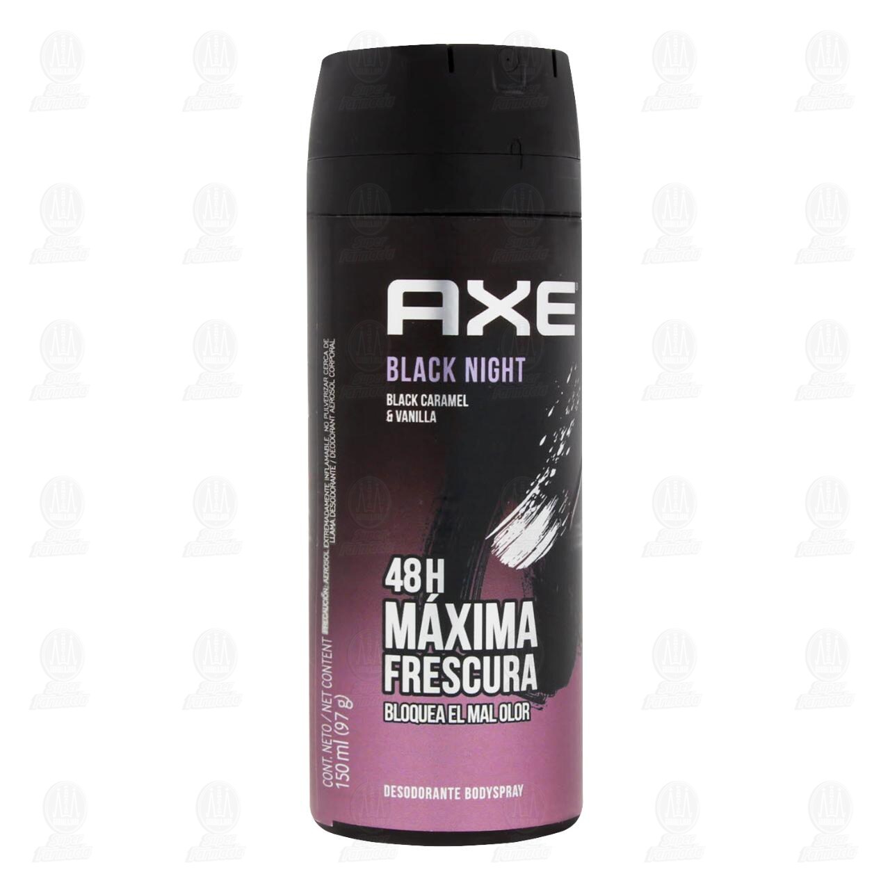 Desodorante Axe Black Night 48H en Aerosol, 150 ml.