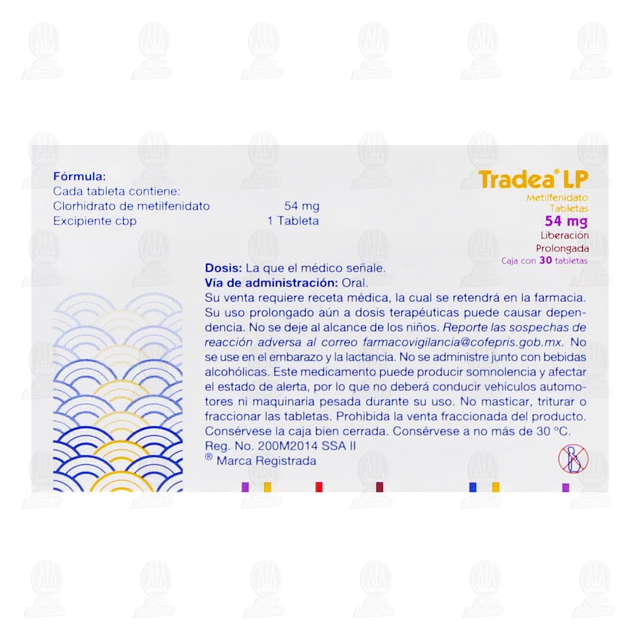 Tradea LP 54 mg, 30 Tabletas. image number 2