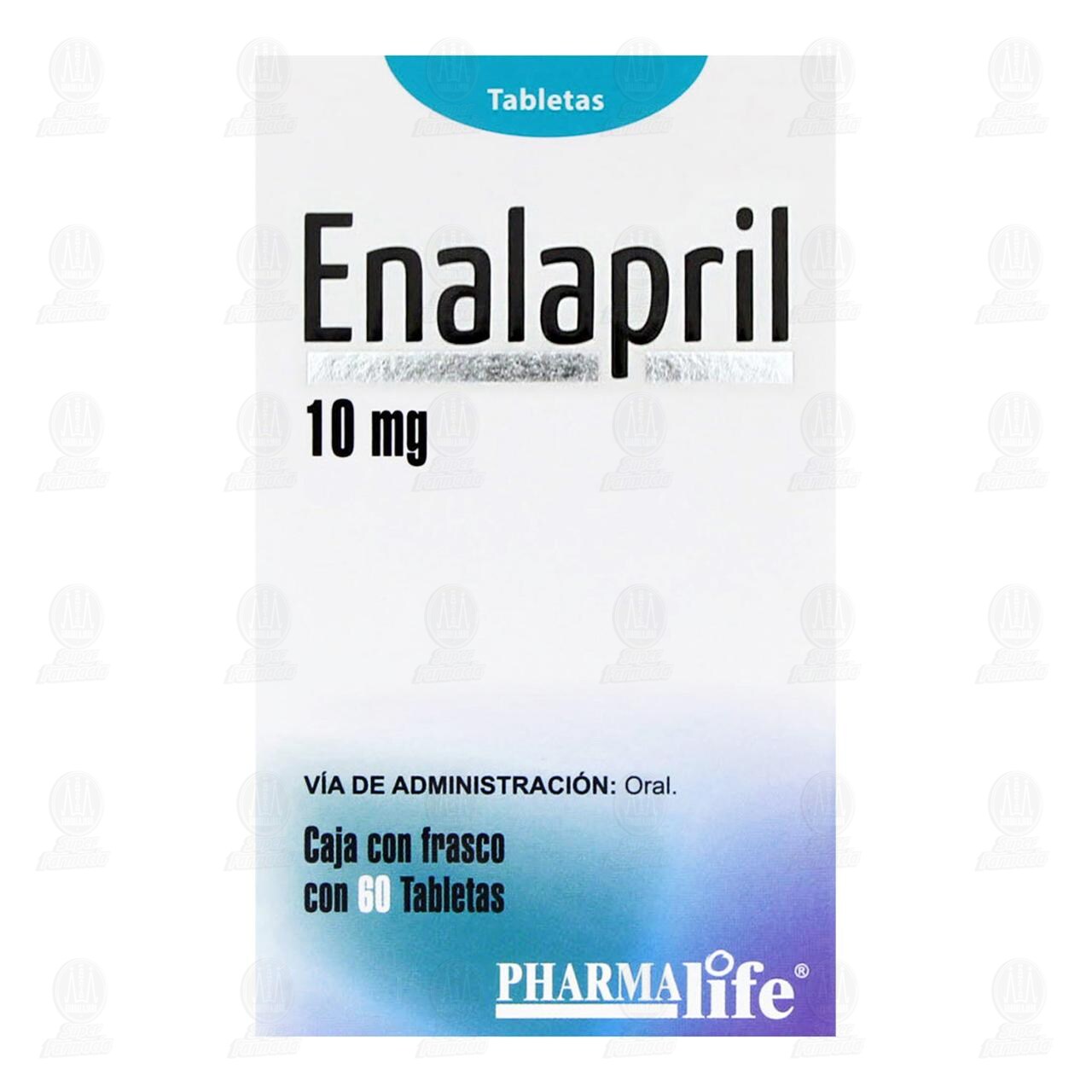 Enalapril 10 mg, 60 Tabletas Pharmalife. image number 1