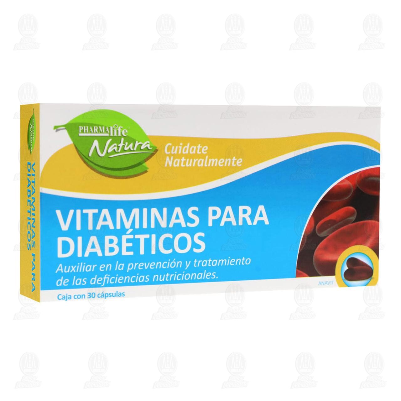 Vitaminas Para Diab&eacute;ticos, 30 C&aacute;psulas Pharmalife. image number 0