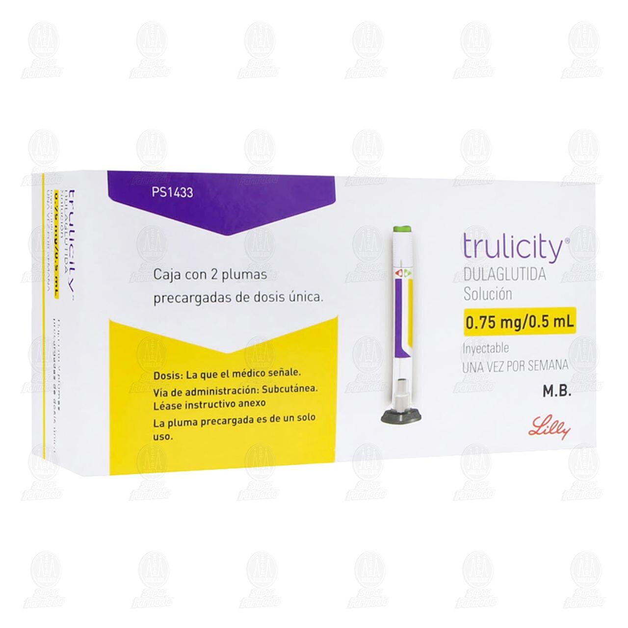 Trulicity 0.75mg/0.5ml Soluci&oacute;n Inyectable 2 Plumas Precargadas. image number 0