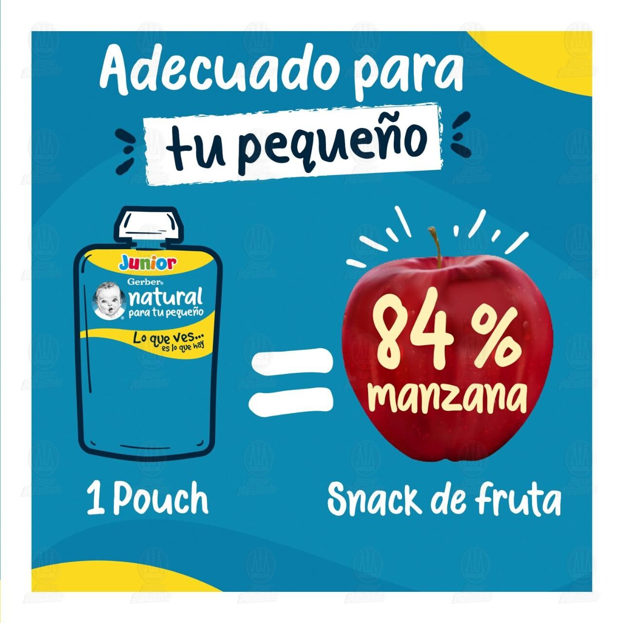 Papilla Gerber Junior Etapa 4 Manzana, 110 gr. image number 3
