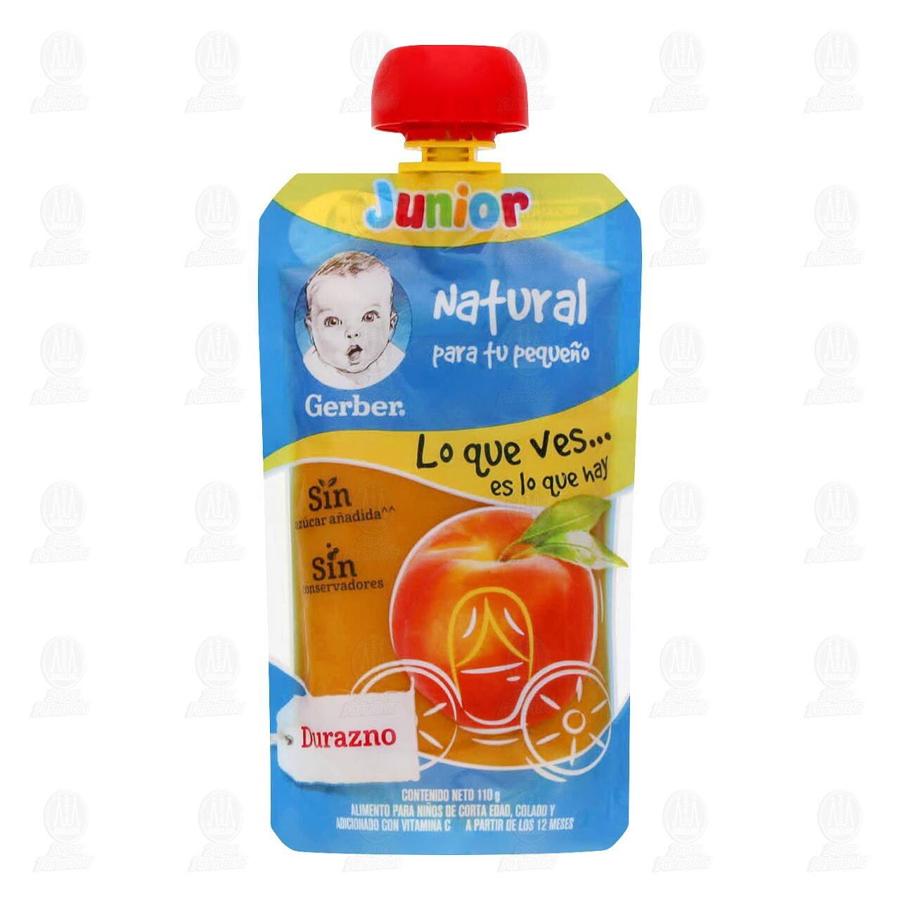 Papilla Gerber Junior Etapa 4 Durazno, 110 gr.