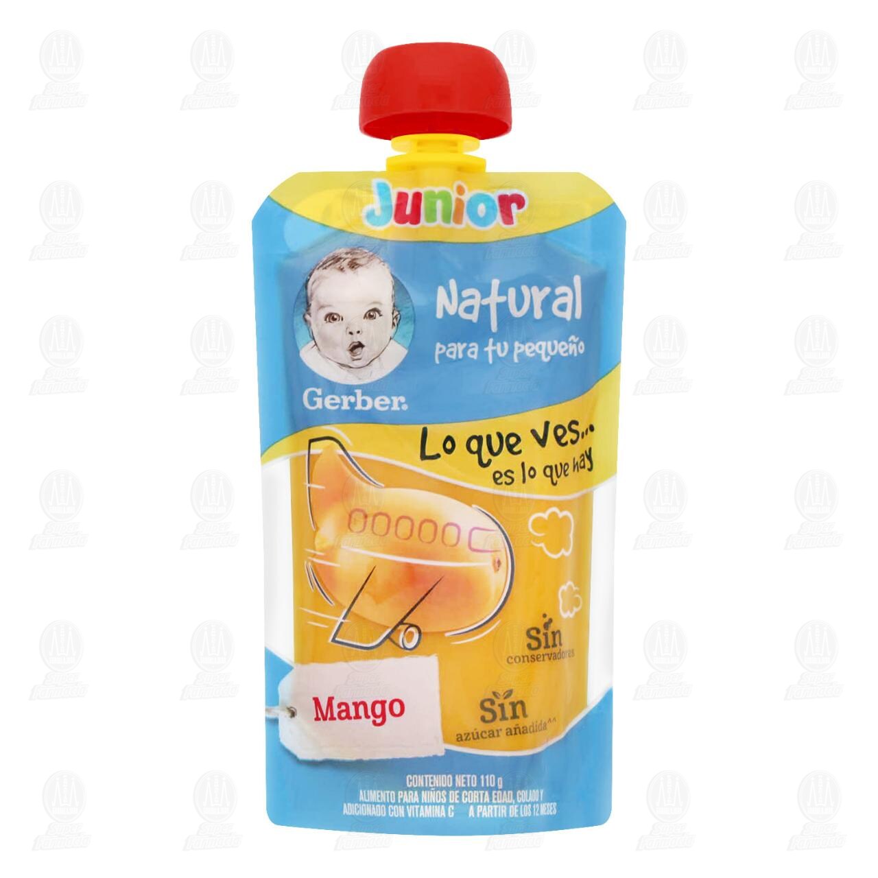 Papilla Gerber Junior Etapa 4 Mango, 110 gr.