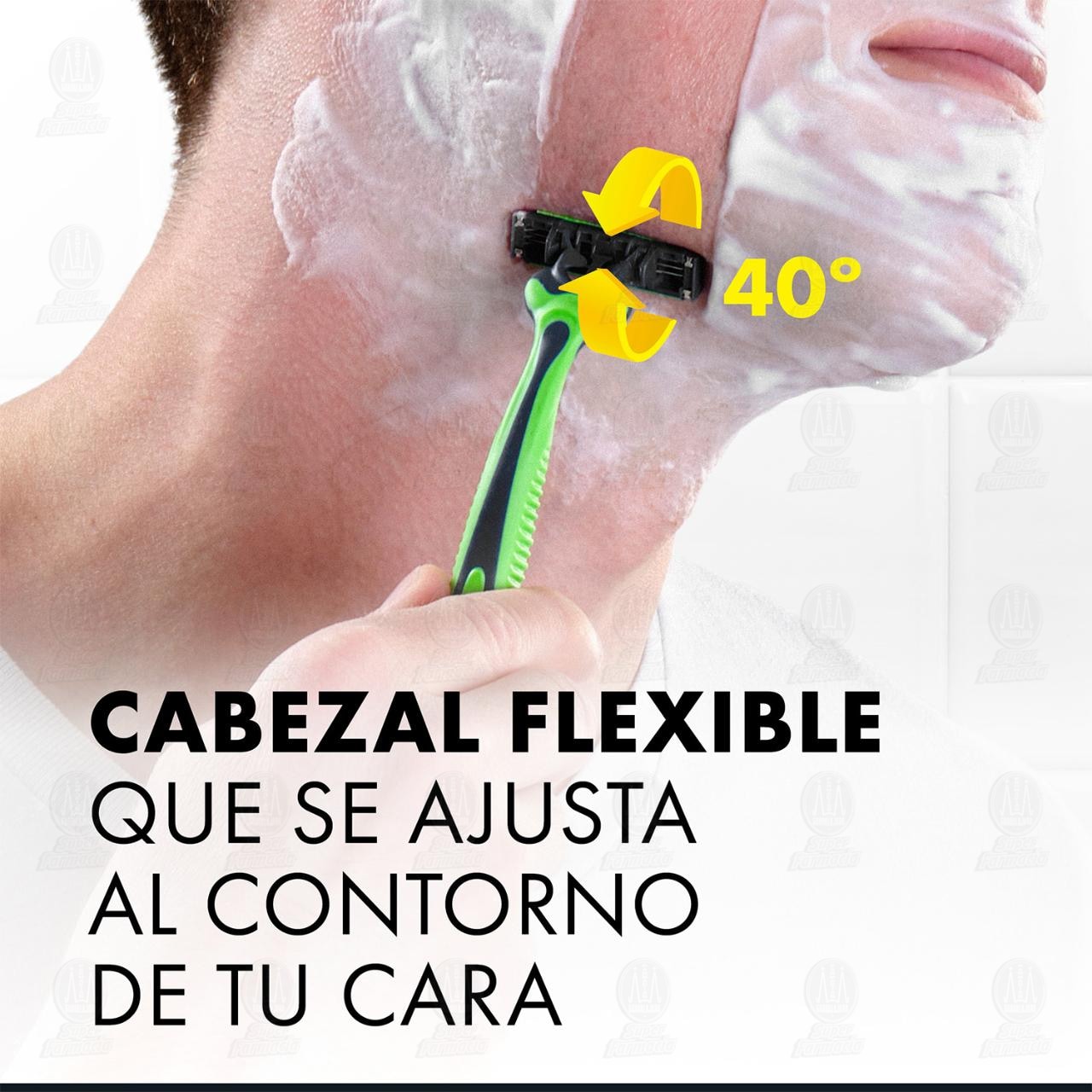 M&aacute;quinas para Afeitar Gillette Prestobarba3 Bodysense Desechables, 4 pzas. image number 3