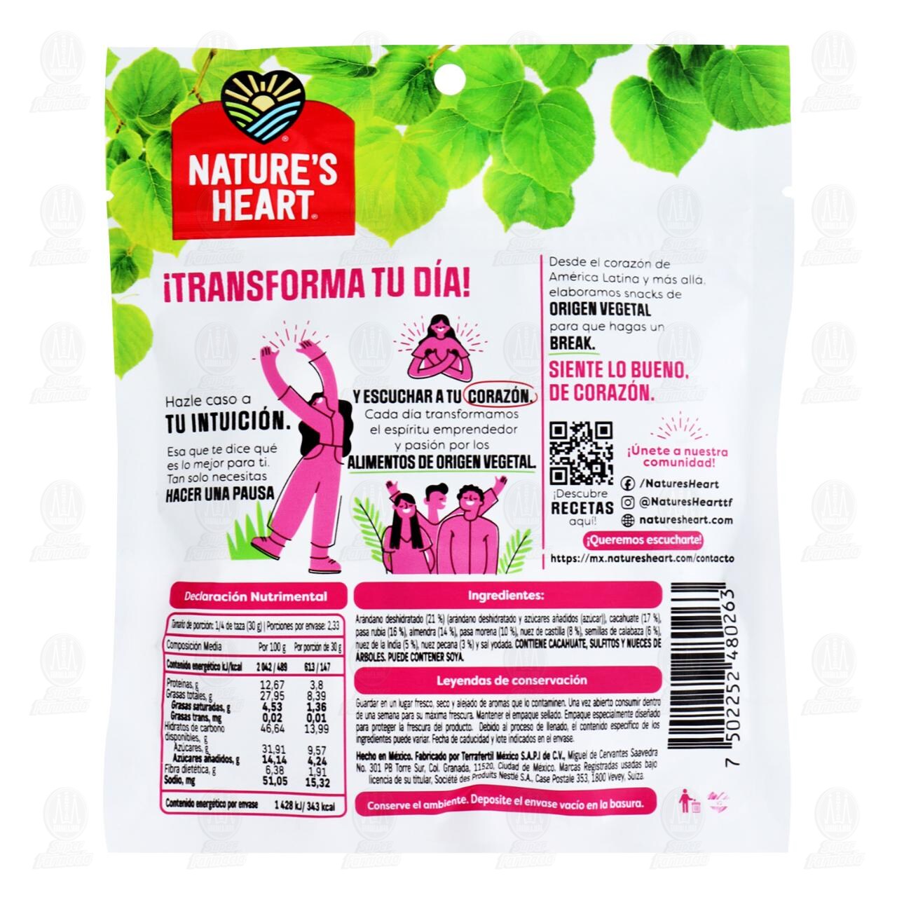 Botana Nature's Heart Mix Nutty Berry, 70 gr. image number 1