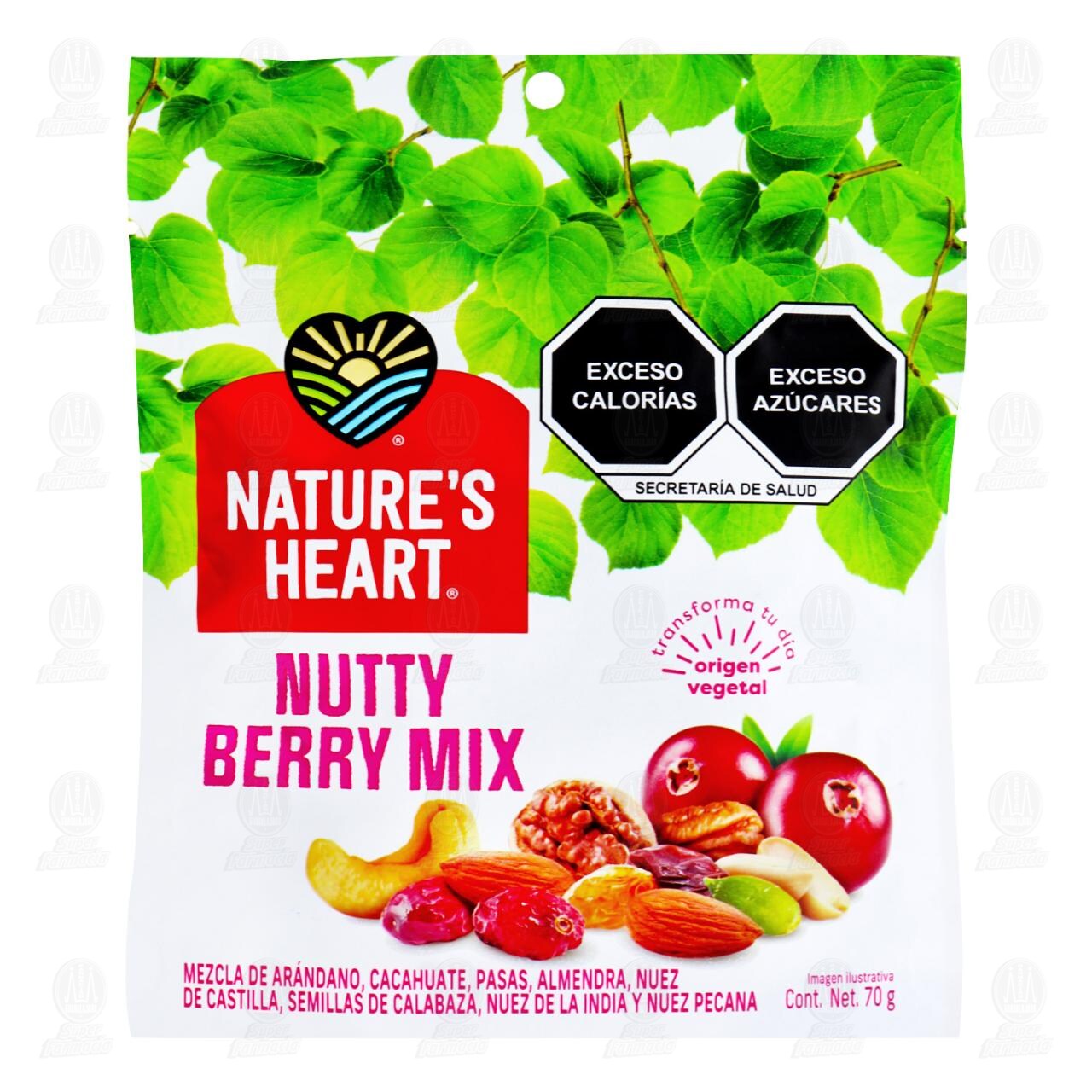 Botana Nature's Heart Mix Nutty Berry, 70 gr. image number 0