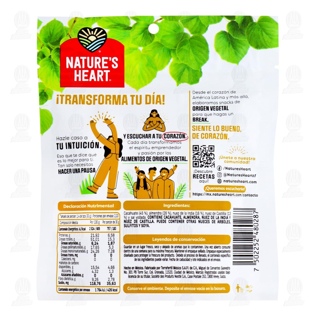 Botana Nature's Heart Go Nuts, 70 gr. image number 1